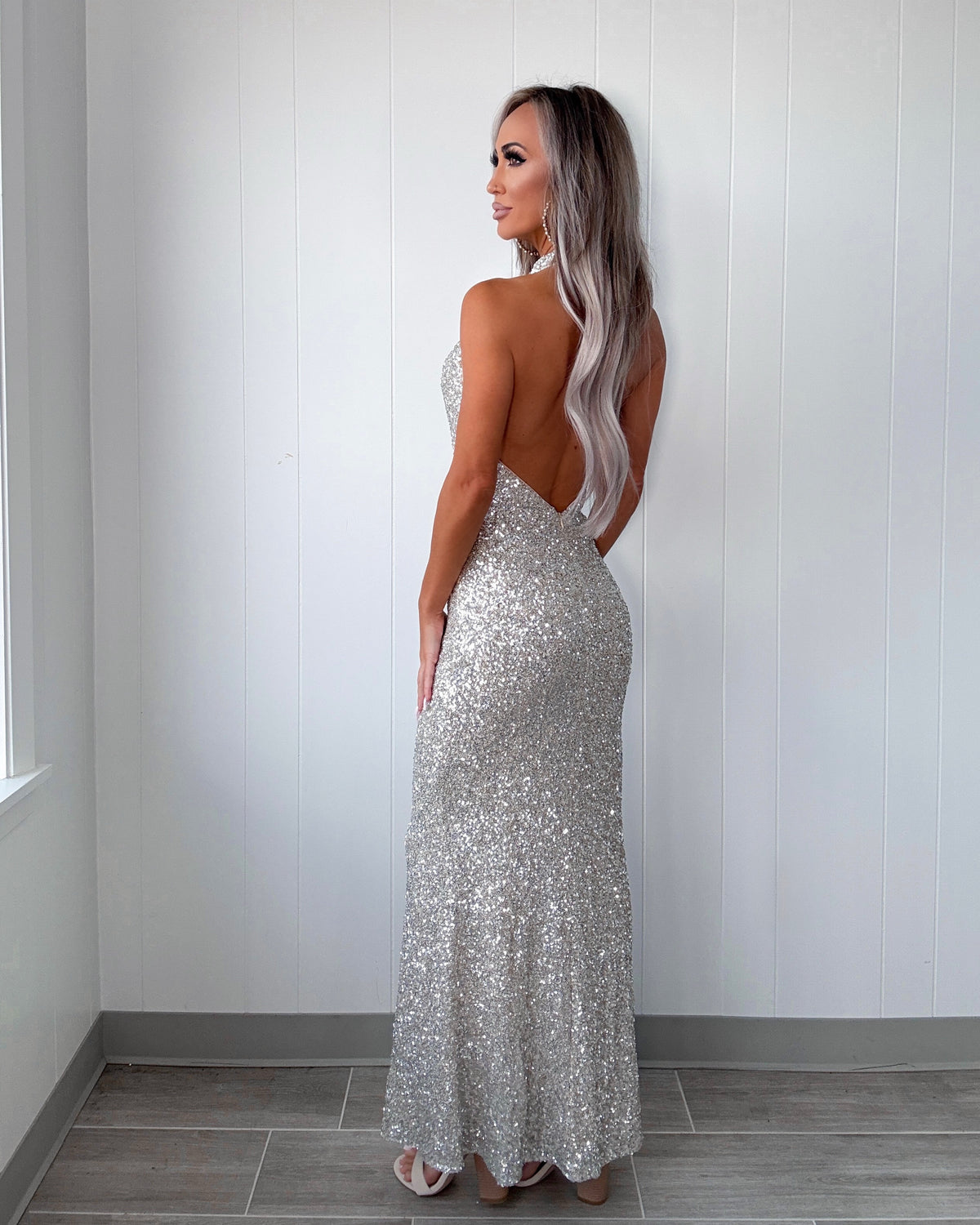 Celestial Shine Sequin Maxi Dress