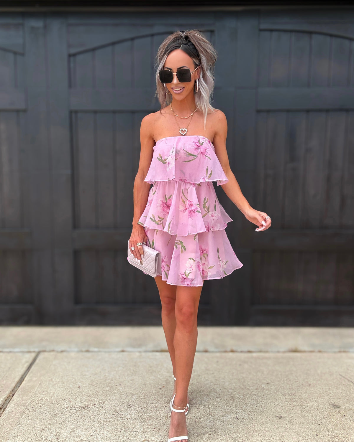Twirl Mini Tube Top Dress