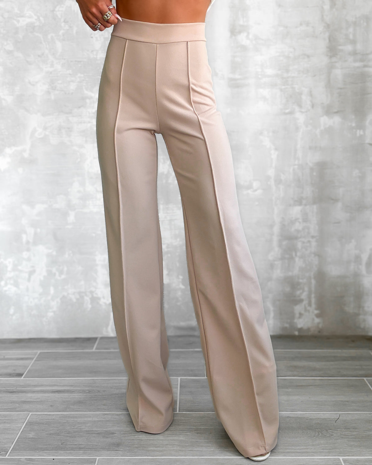 Business Or Pleasure Pleated Flare Pants
