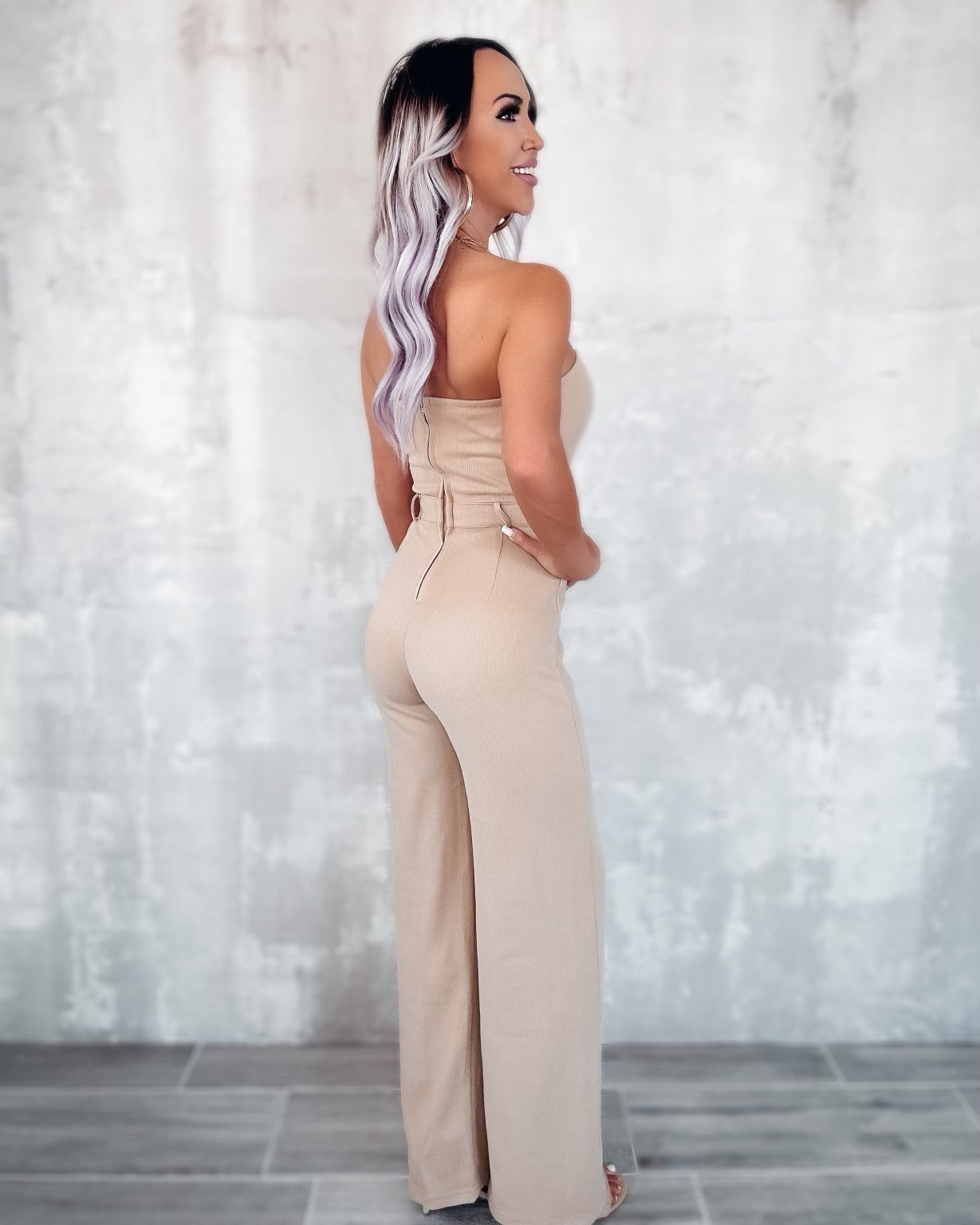 Flawless Silhouette Jumpsuit - Taupe