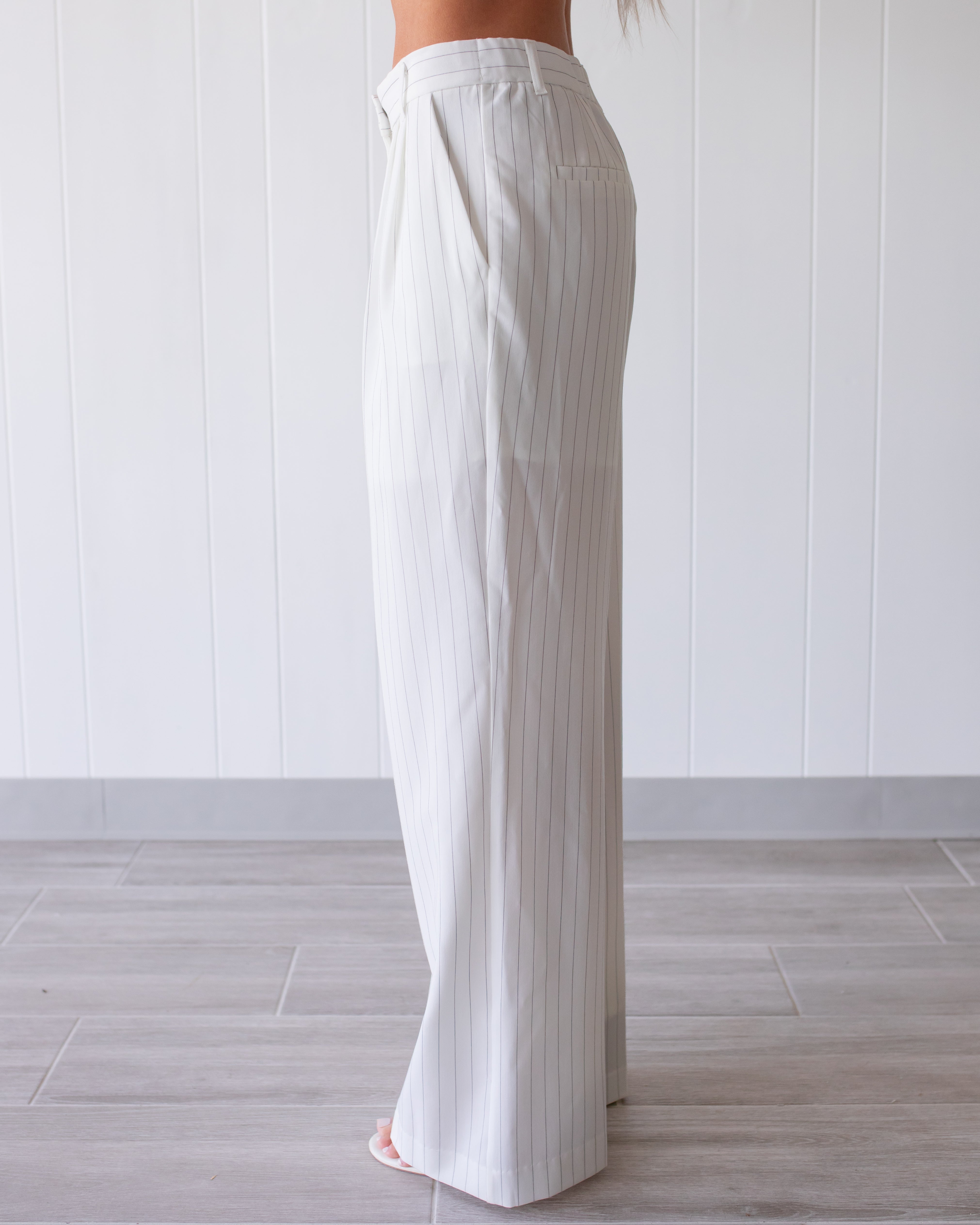 The Empire Pleated Dress Pants - Ivory