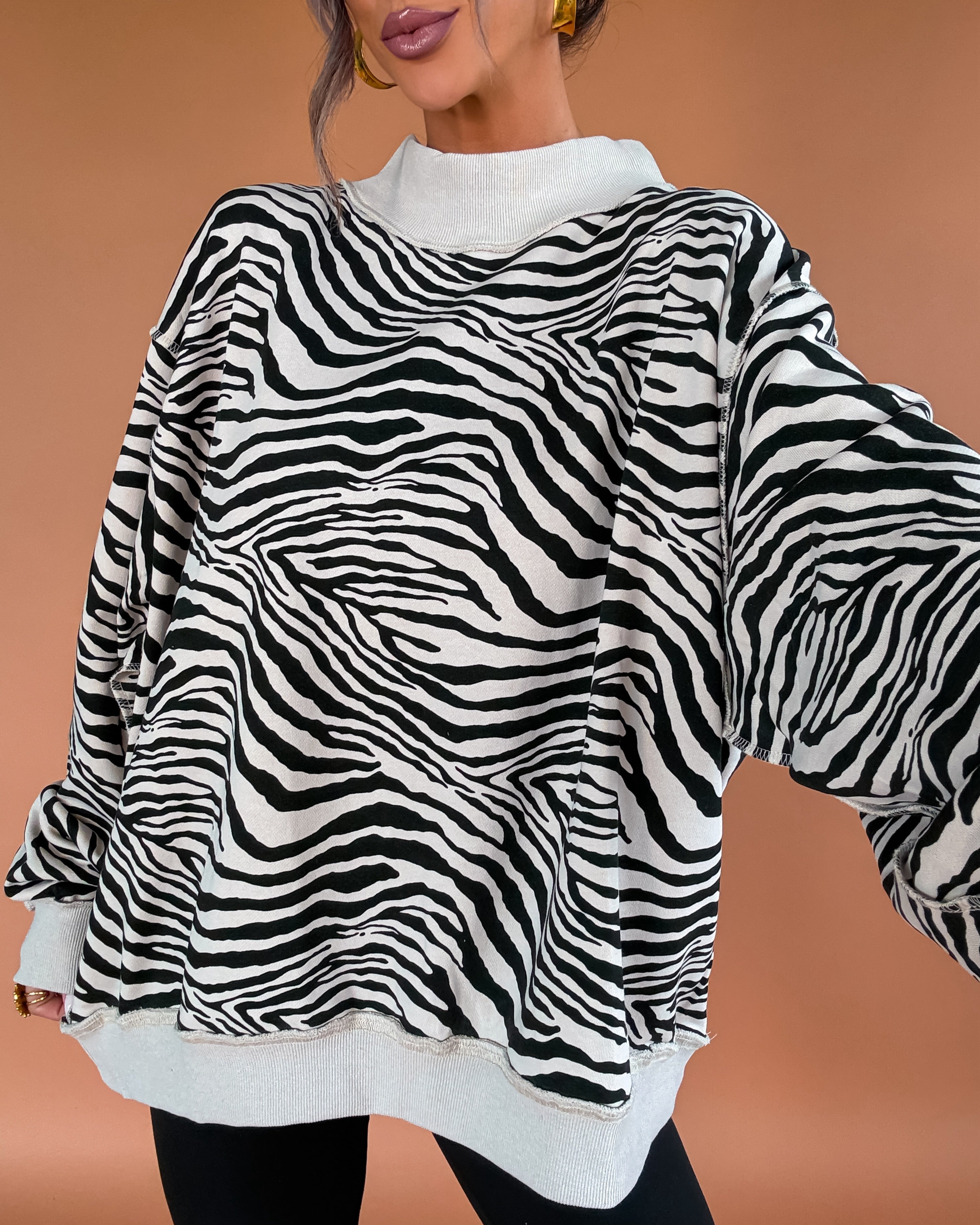 Run Wild Zebra Sweatshirt