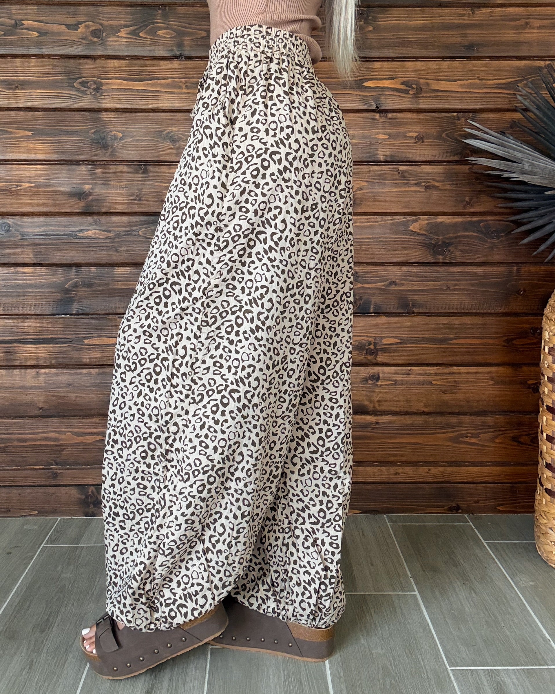 Wild Whimsy Balloon Pants - Leopard