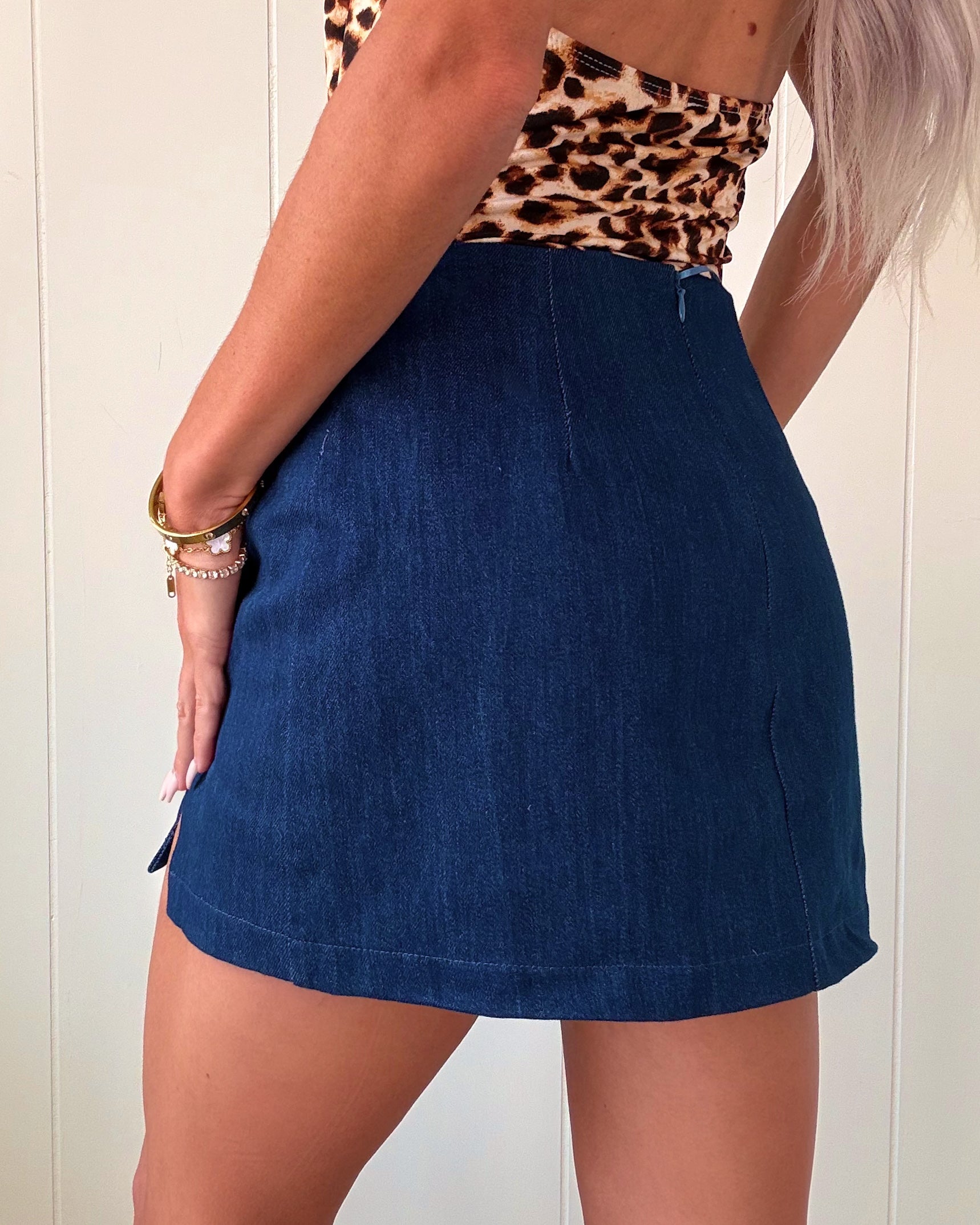 Dark Side of Denim Mini Skirt
