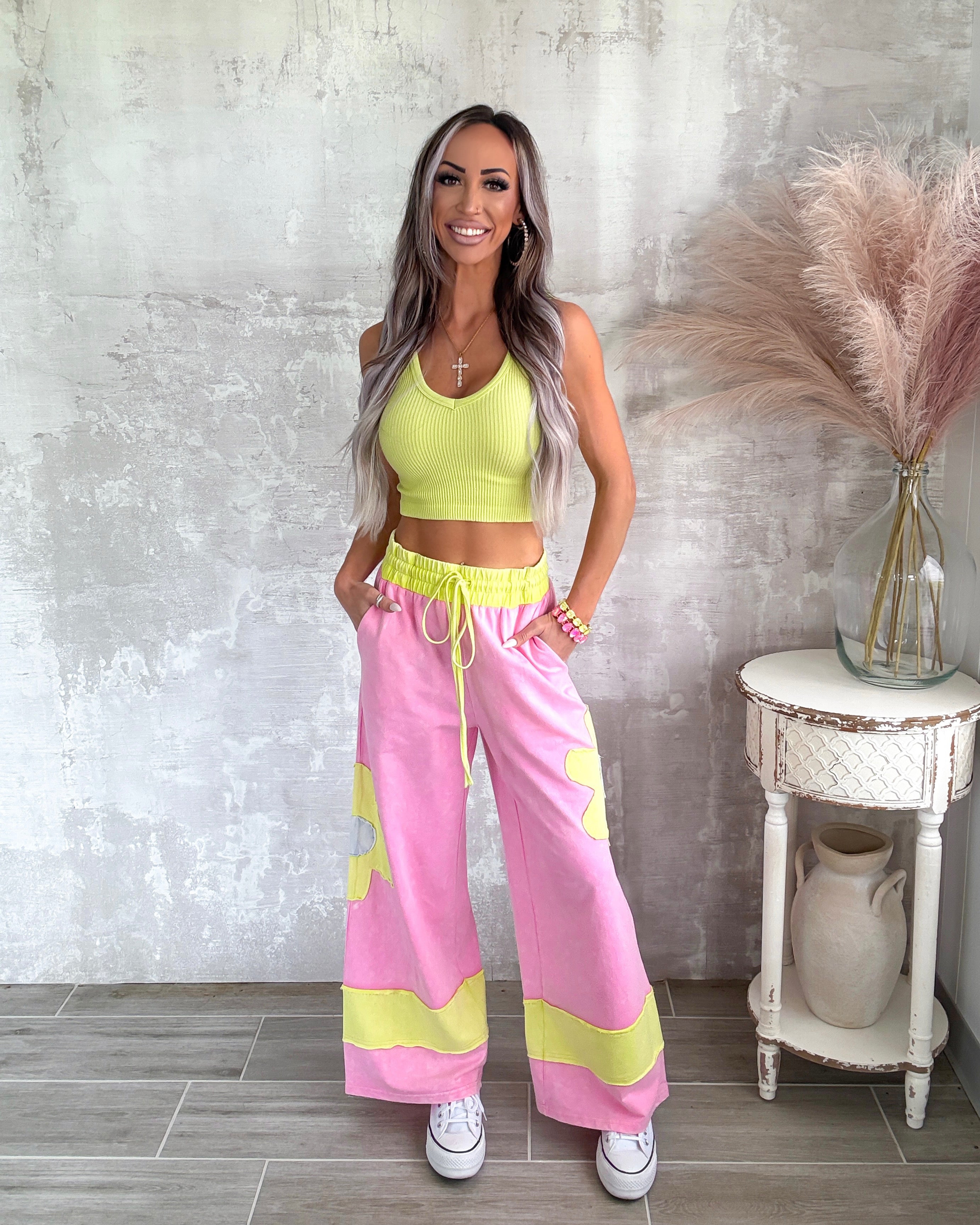 Petal Society Sweatpants - Pink