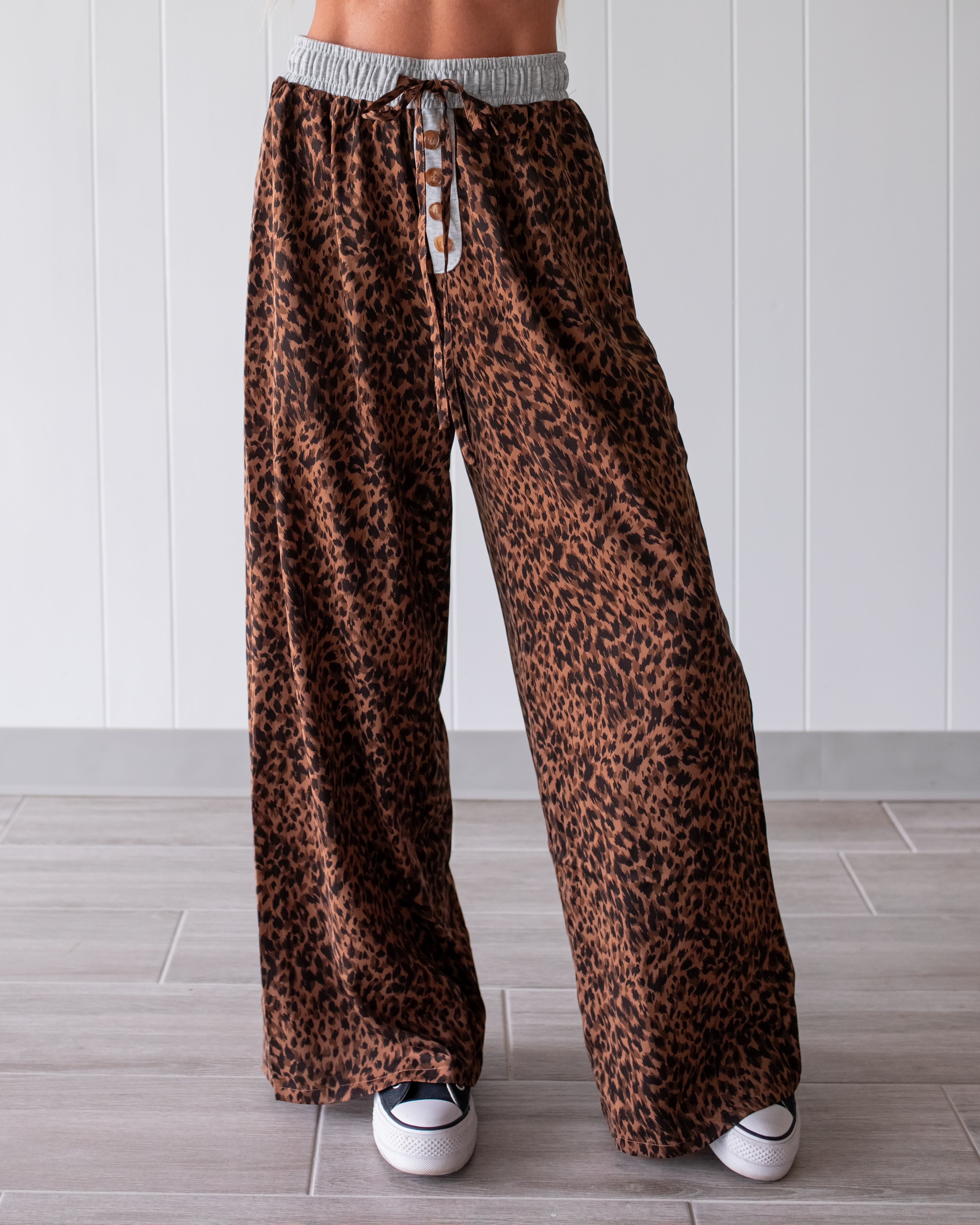Sassy & Soft Leopard Wide Leg Pants