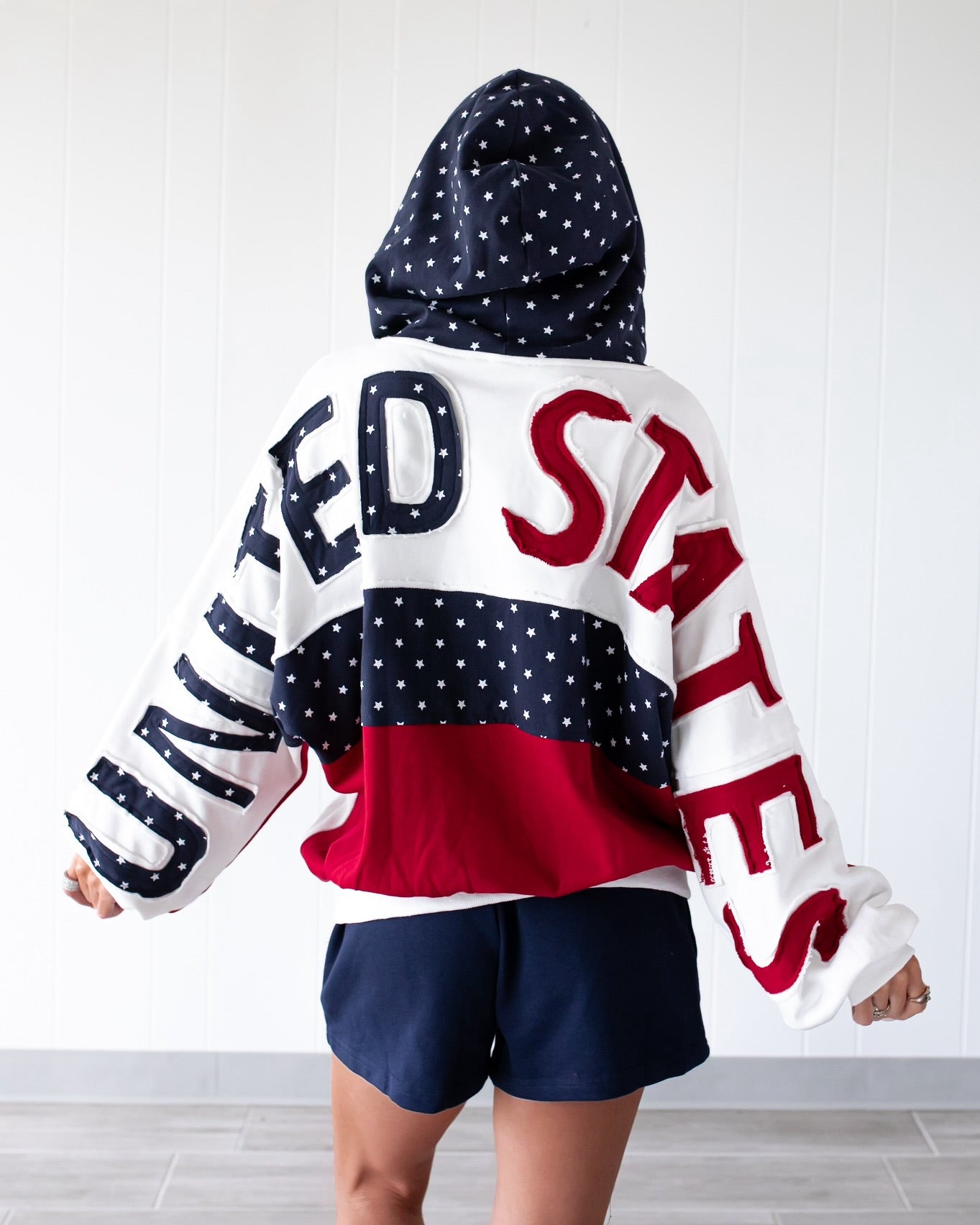 The All-American Oversized Zip Jacket - Off White