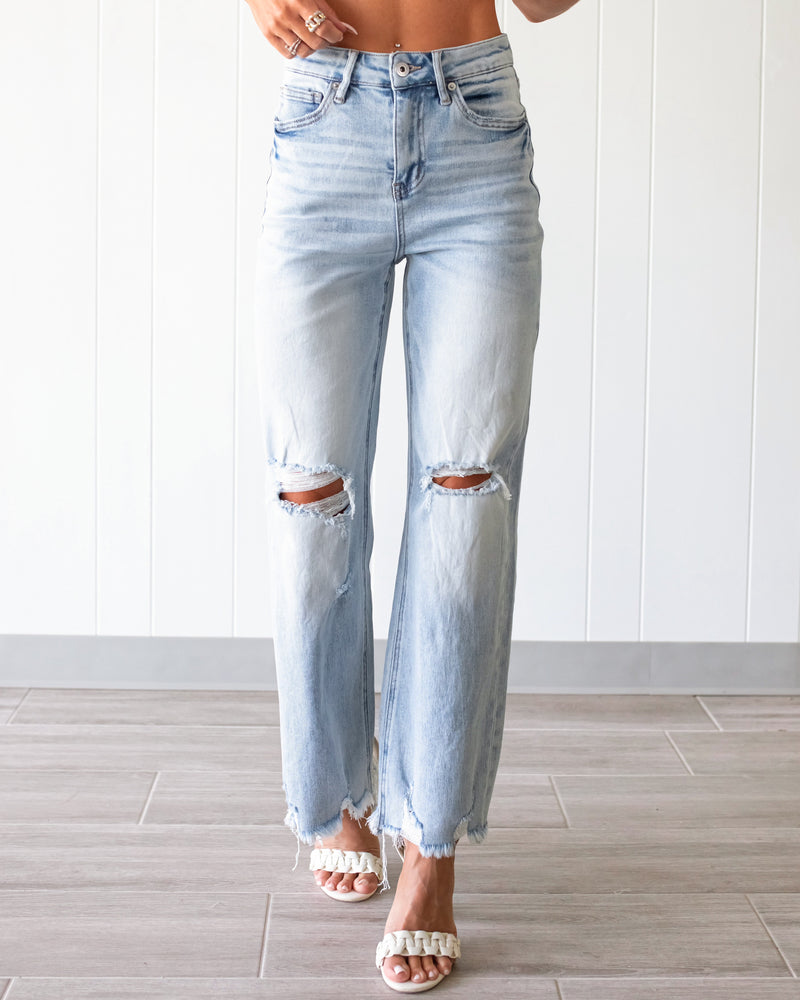 Pixie High Waist Distressed Jeans