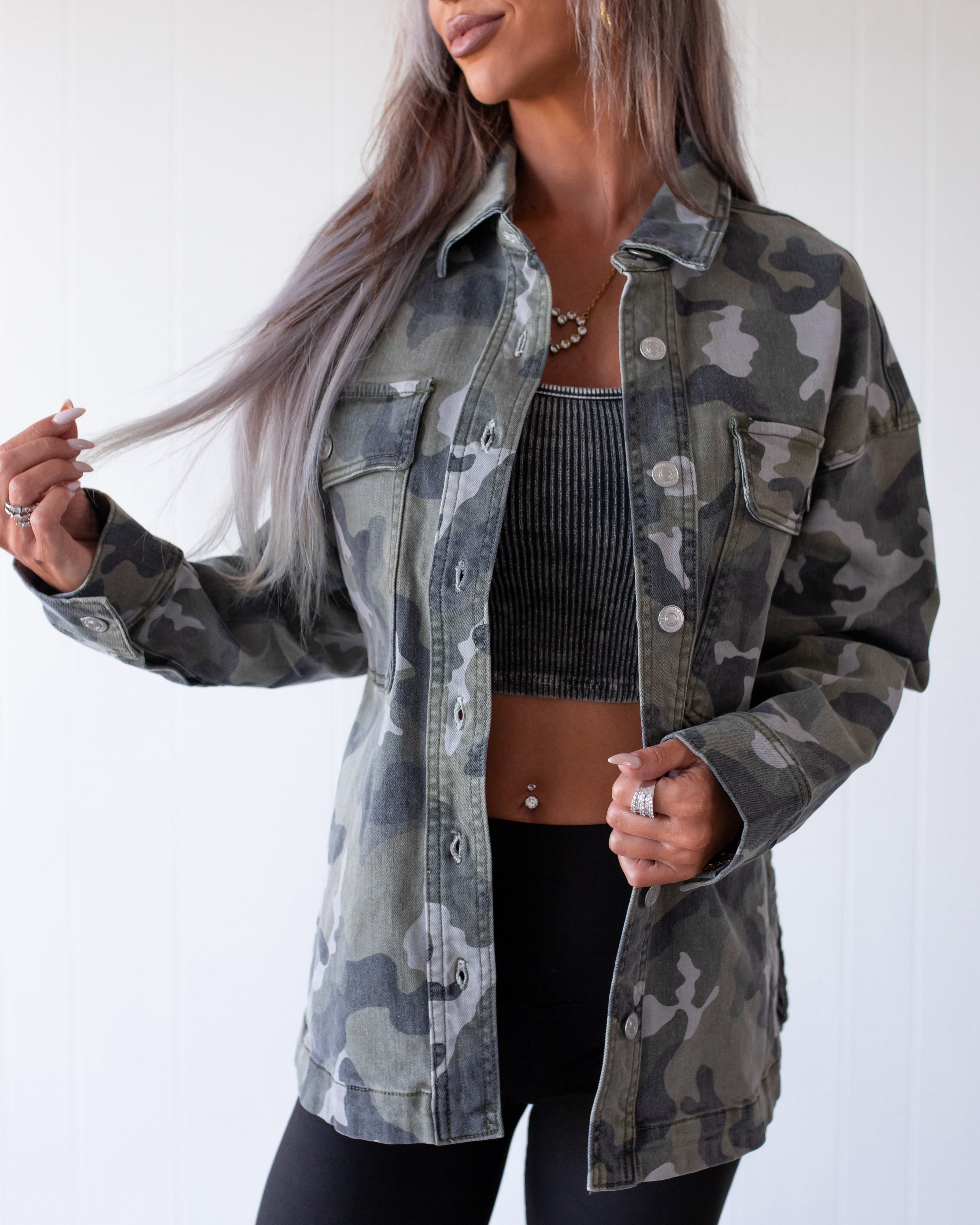 Camo Cutie Denim Jacket