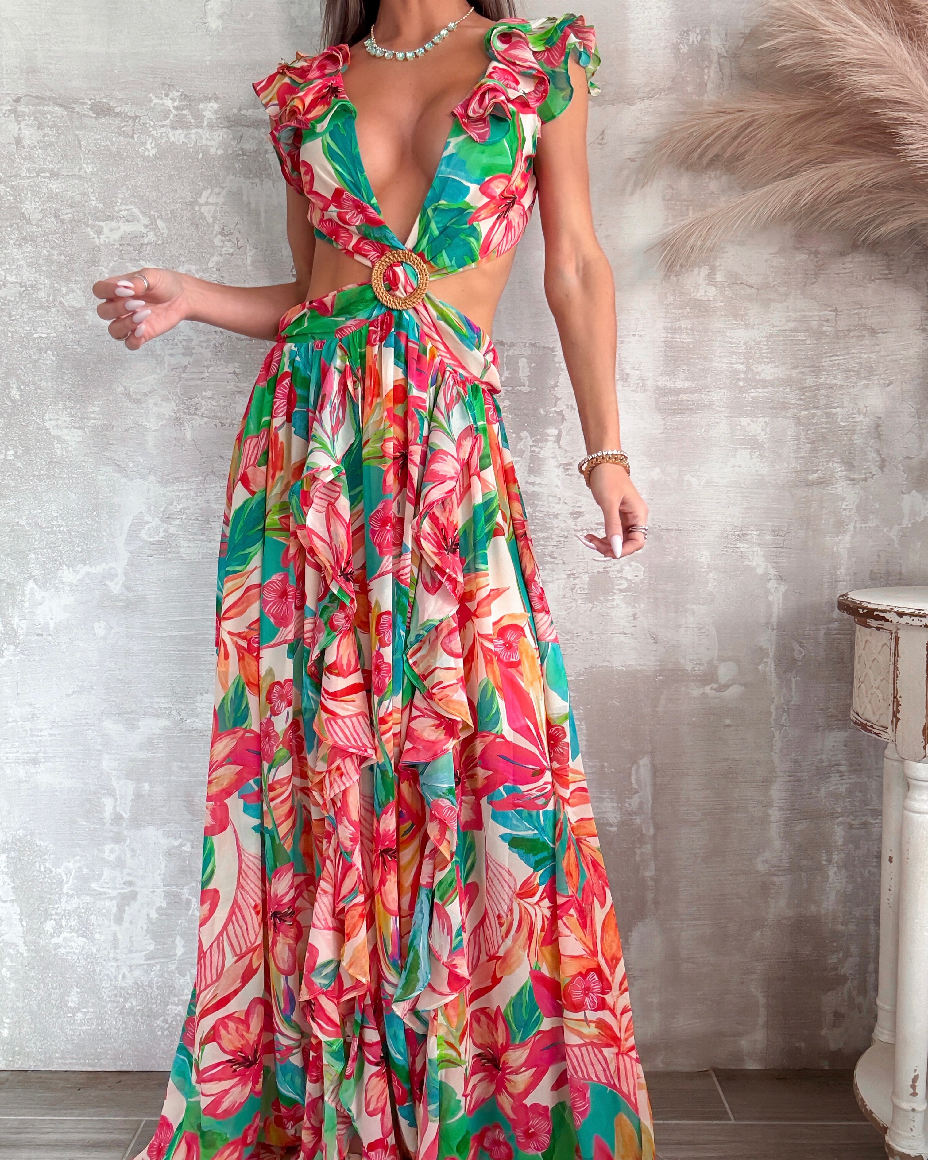 Bora Bora Beauty Floral Maxi Dress