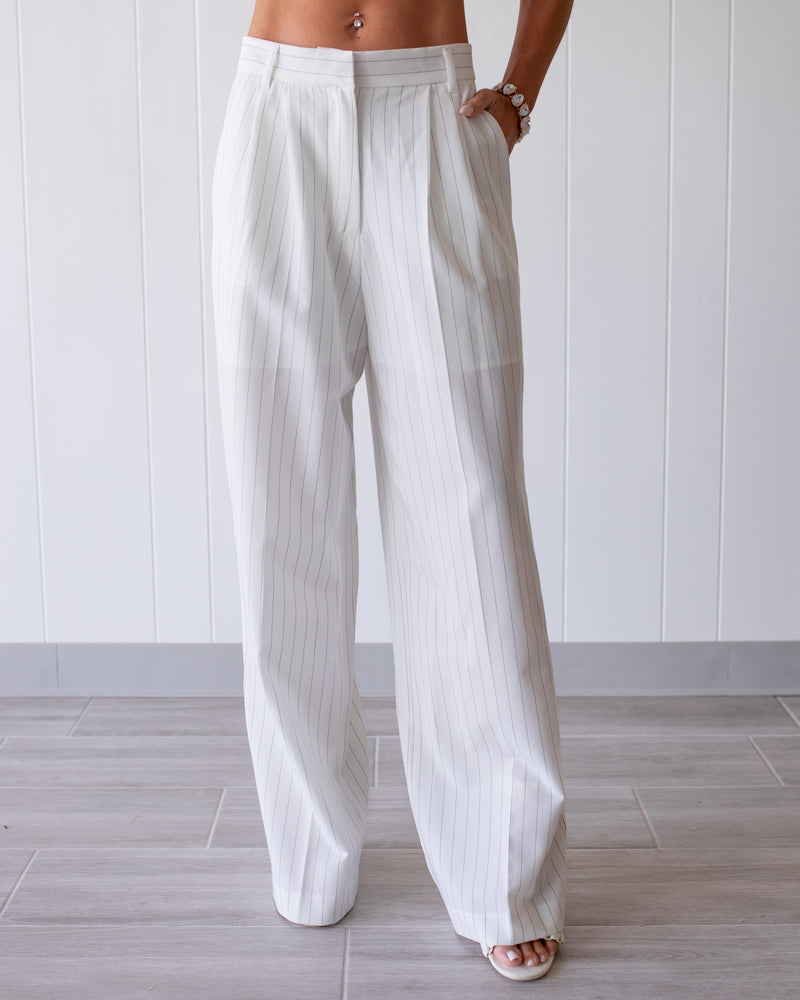The Empire Pleated Dress Pants - Ivory
