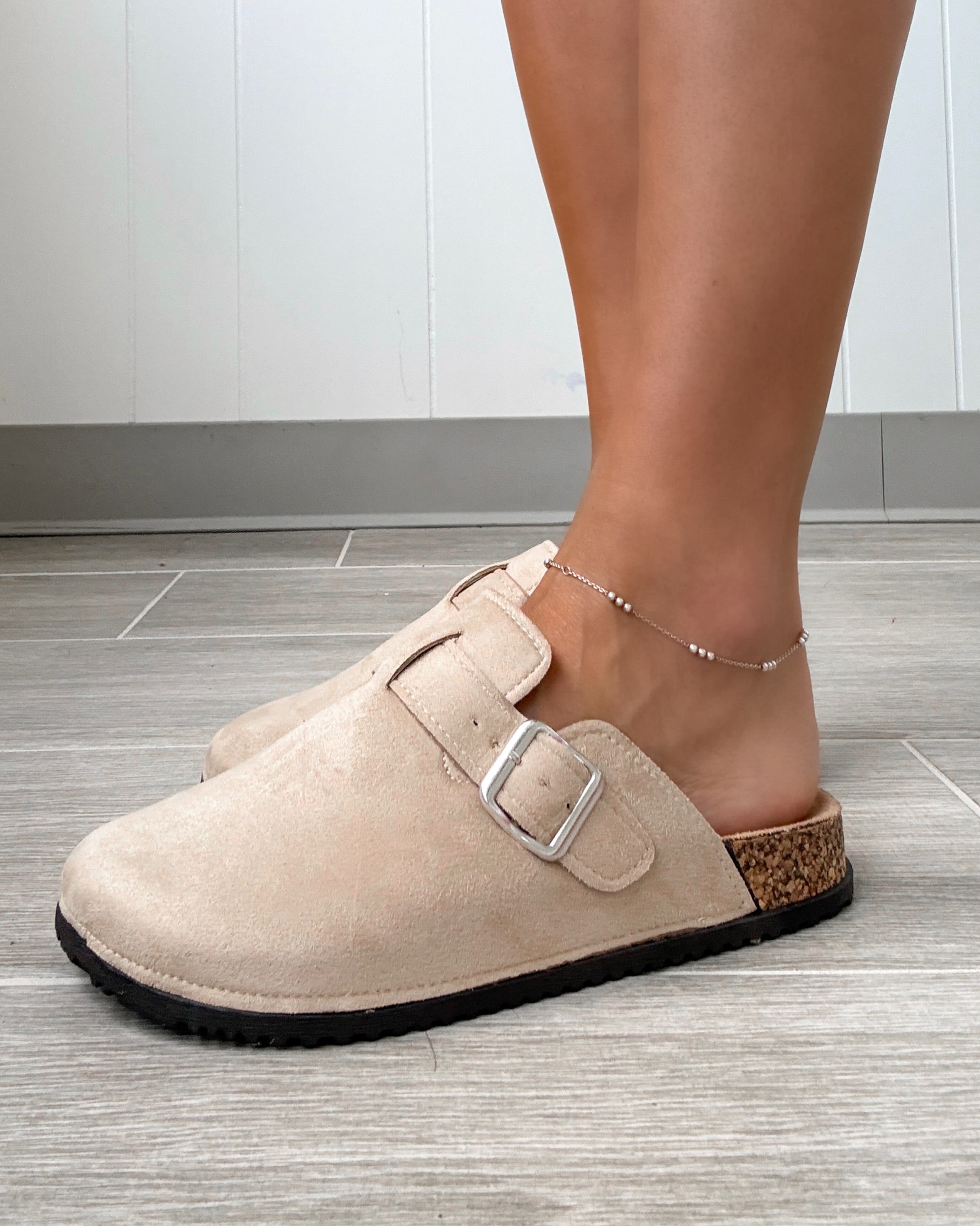 Buckle Clog Slides - Sand