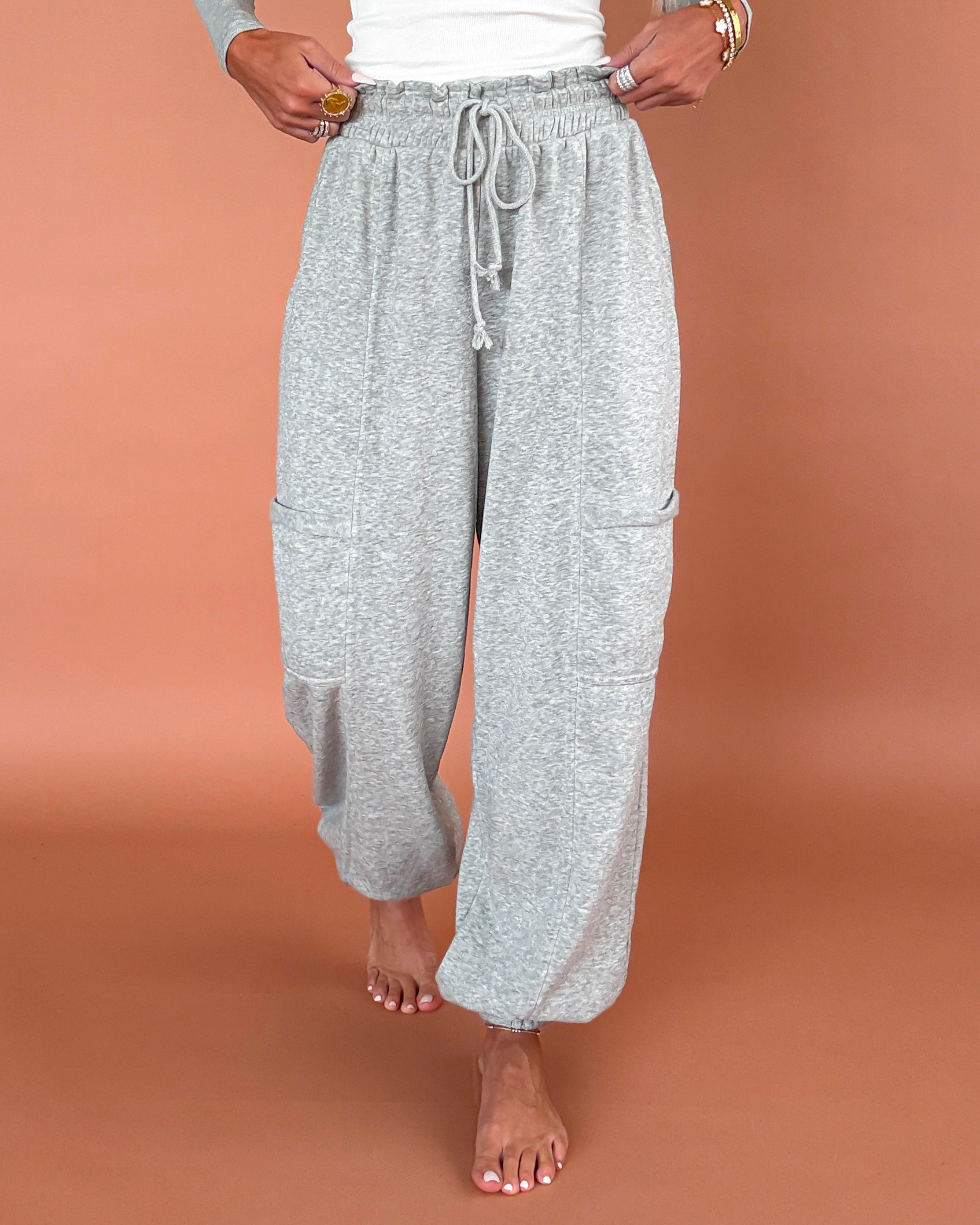 Off Duty Cargo Joggers - Heather Grey
