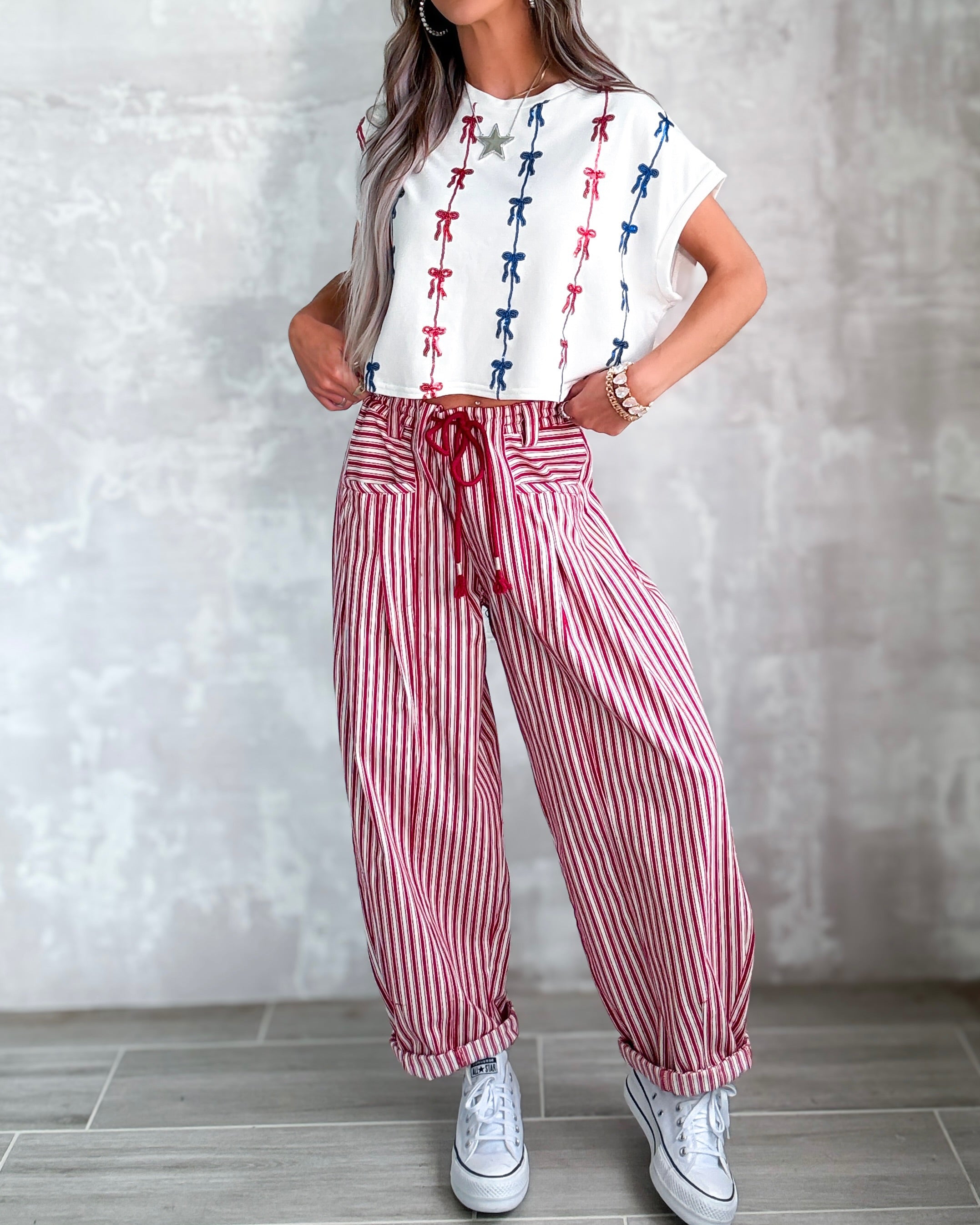 Star Bright Sequin Top - Off White