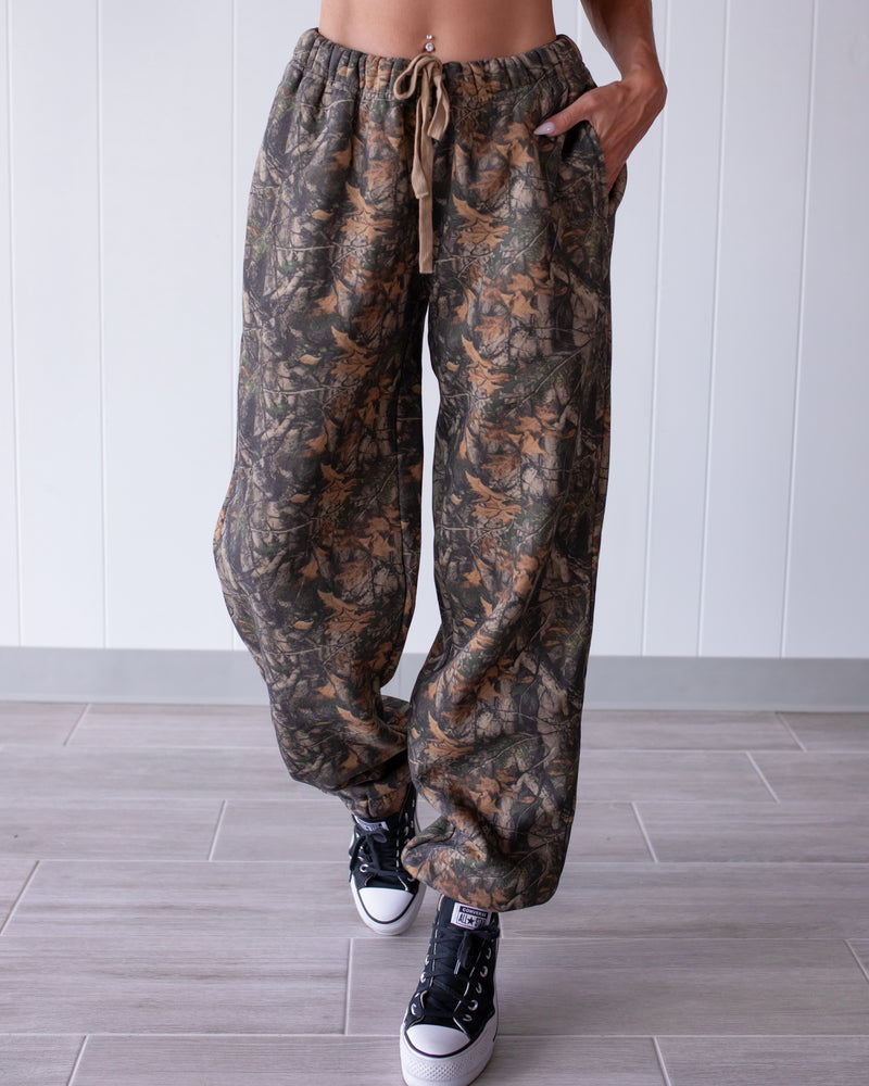 Wild Girl Camo Fleece Joggers
