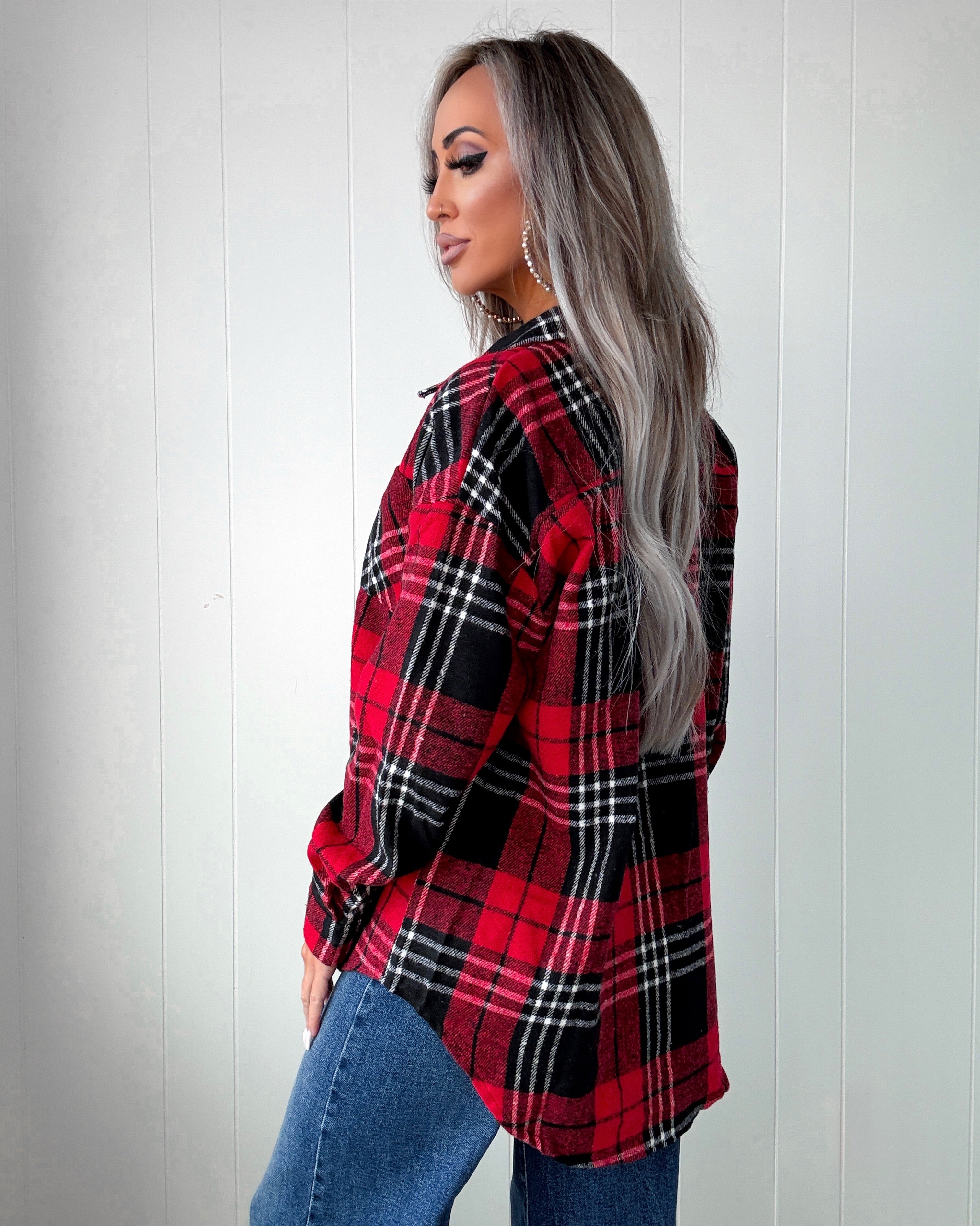 DOORBUSTER Plaid Flannel - Red
