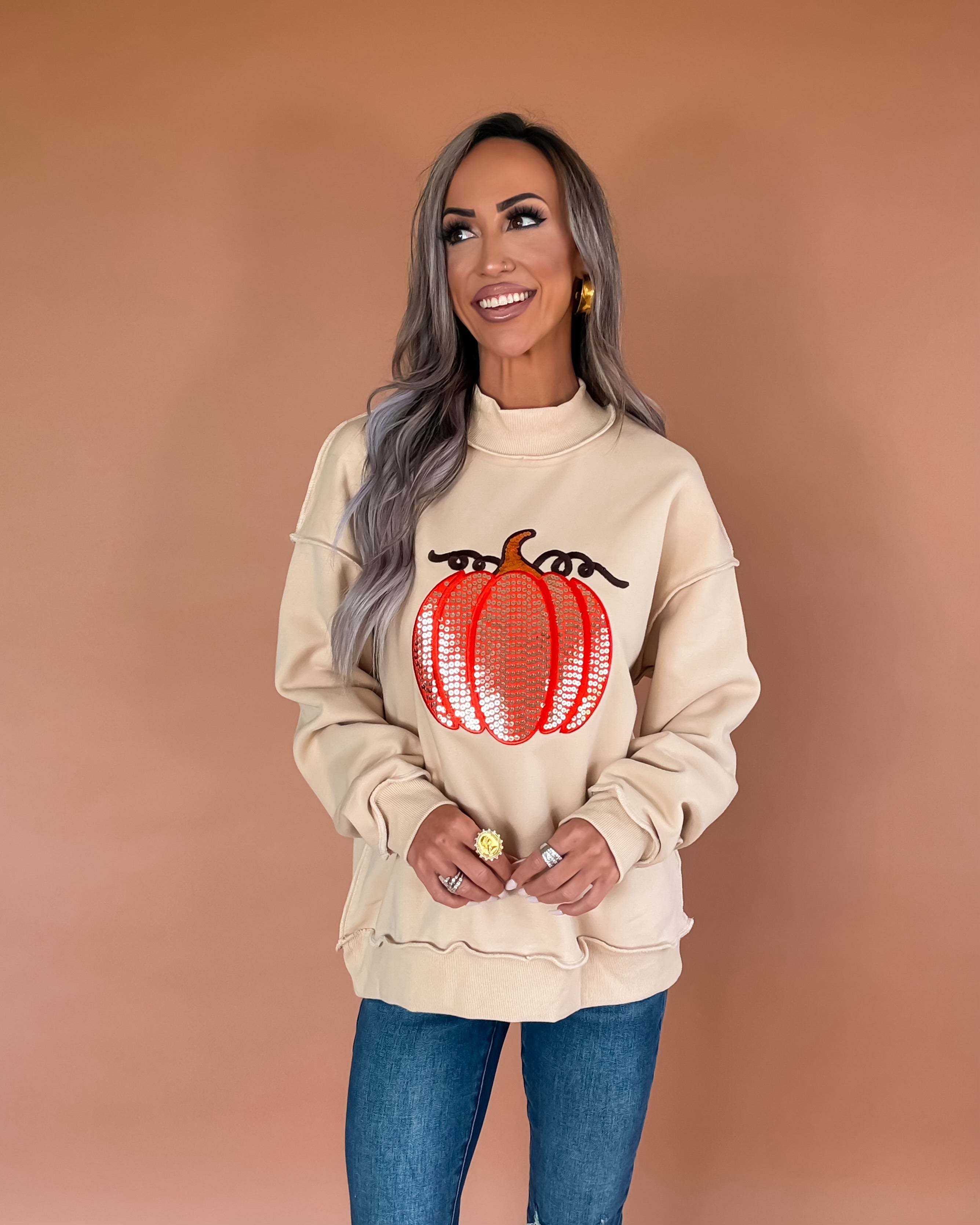 Sparkle Season Pumpkin Sweatshirt