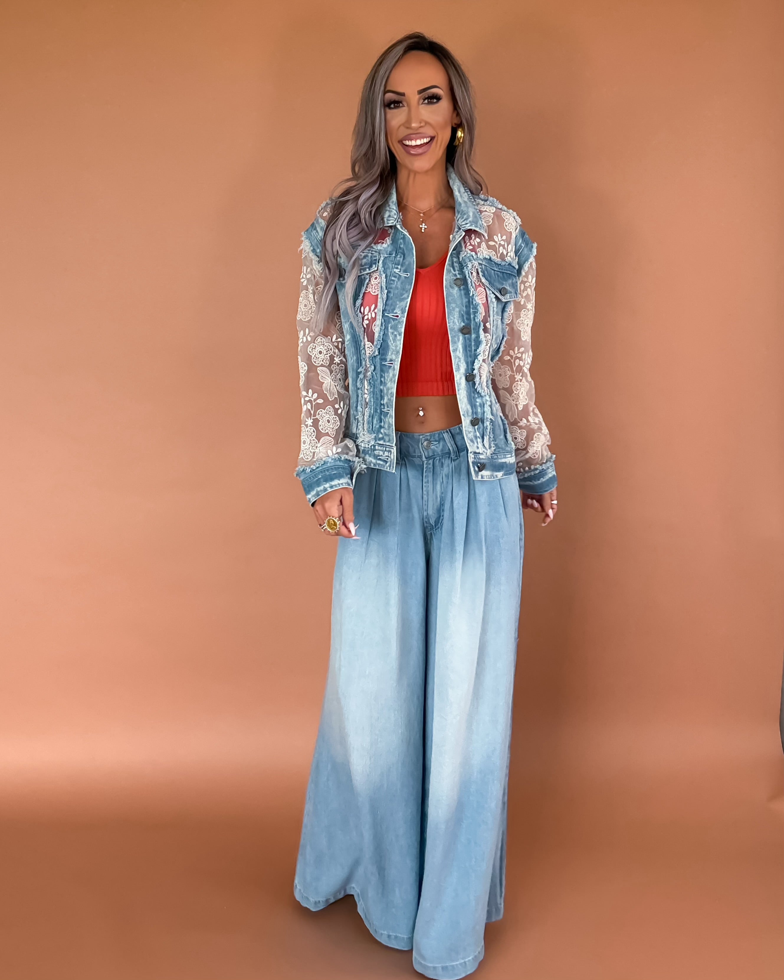 Daydream Wide Leg Jeans - Light Wash