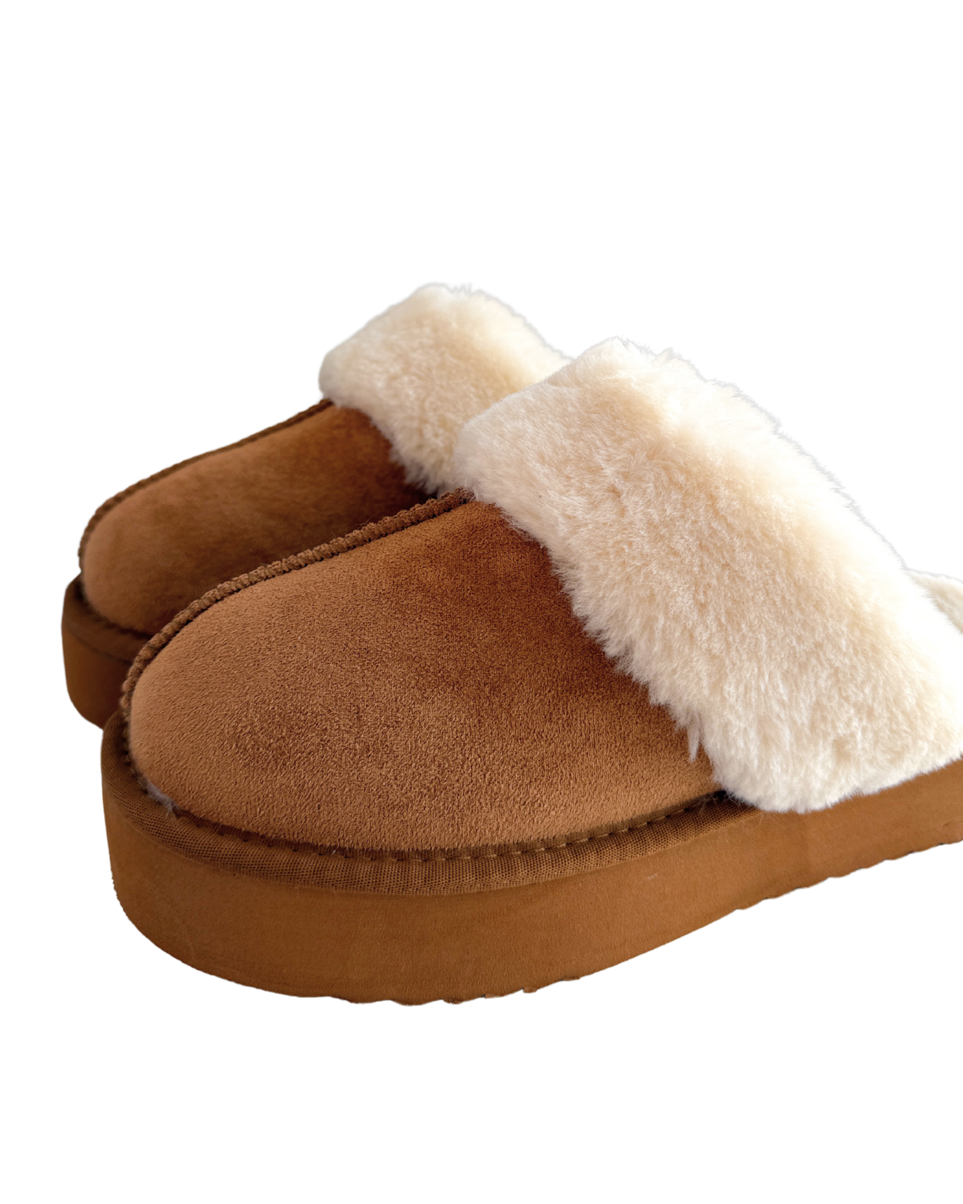 DOORBUSTER Sherpa Slippers - Tan