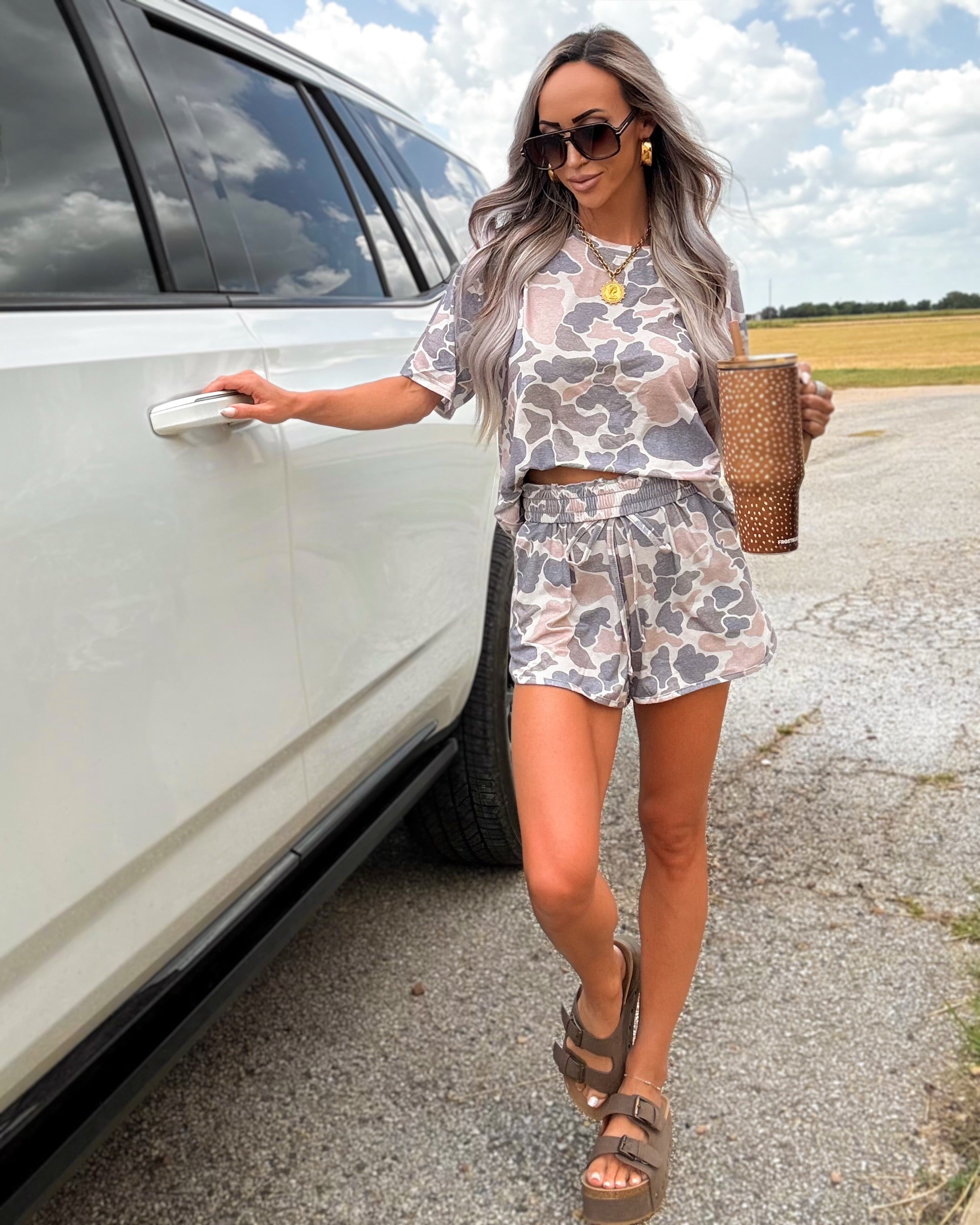 Wild Terrain Two-Piece Shorts Set - Camo