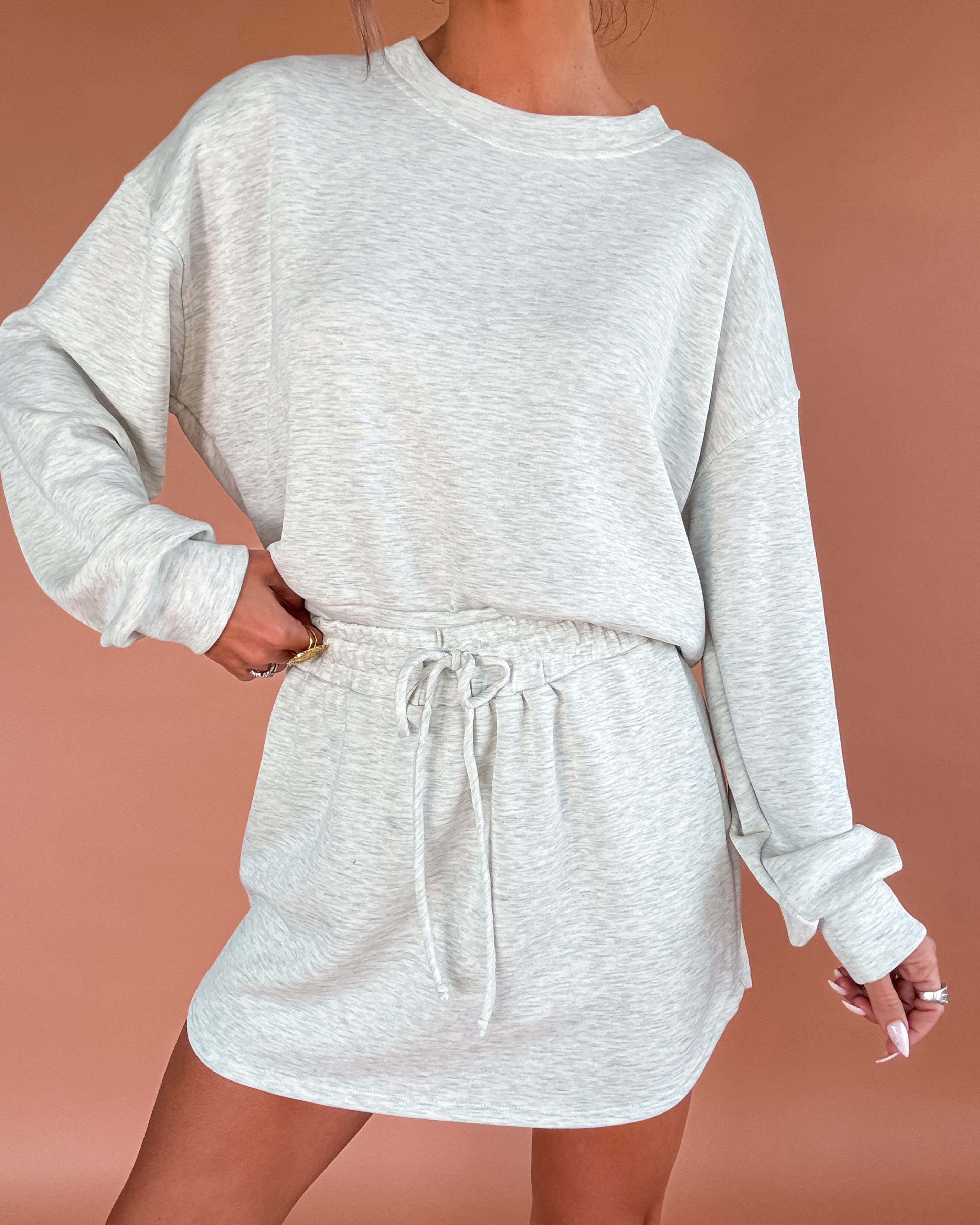 Sunny Side Scuba Skort - Ash Grey