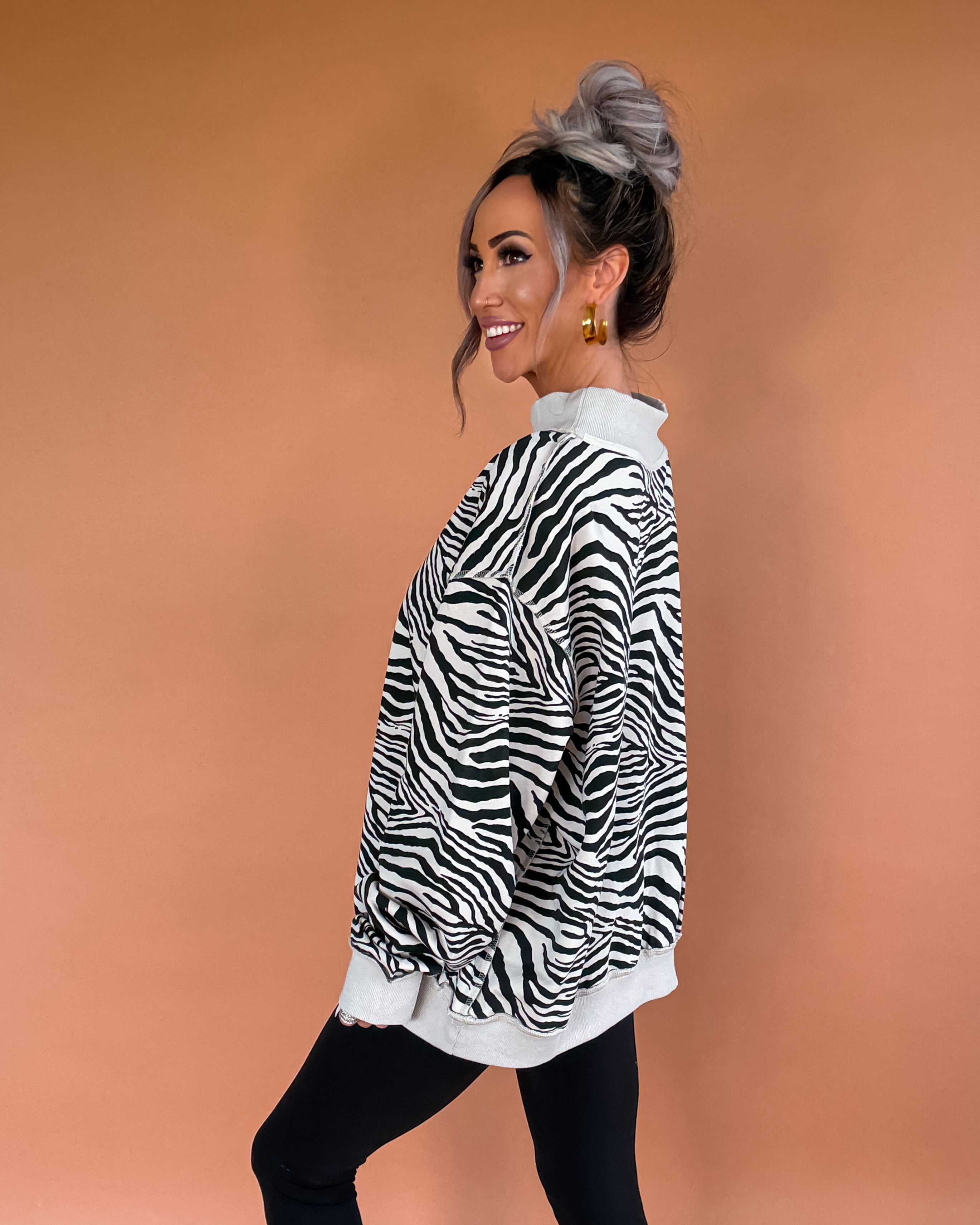 Run Wild Zebra Sweatshirt