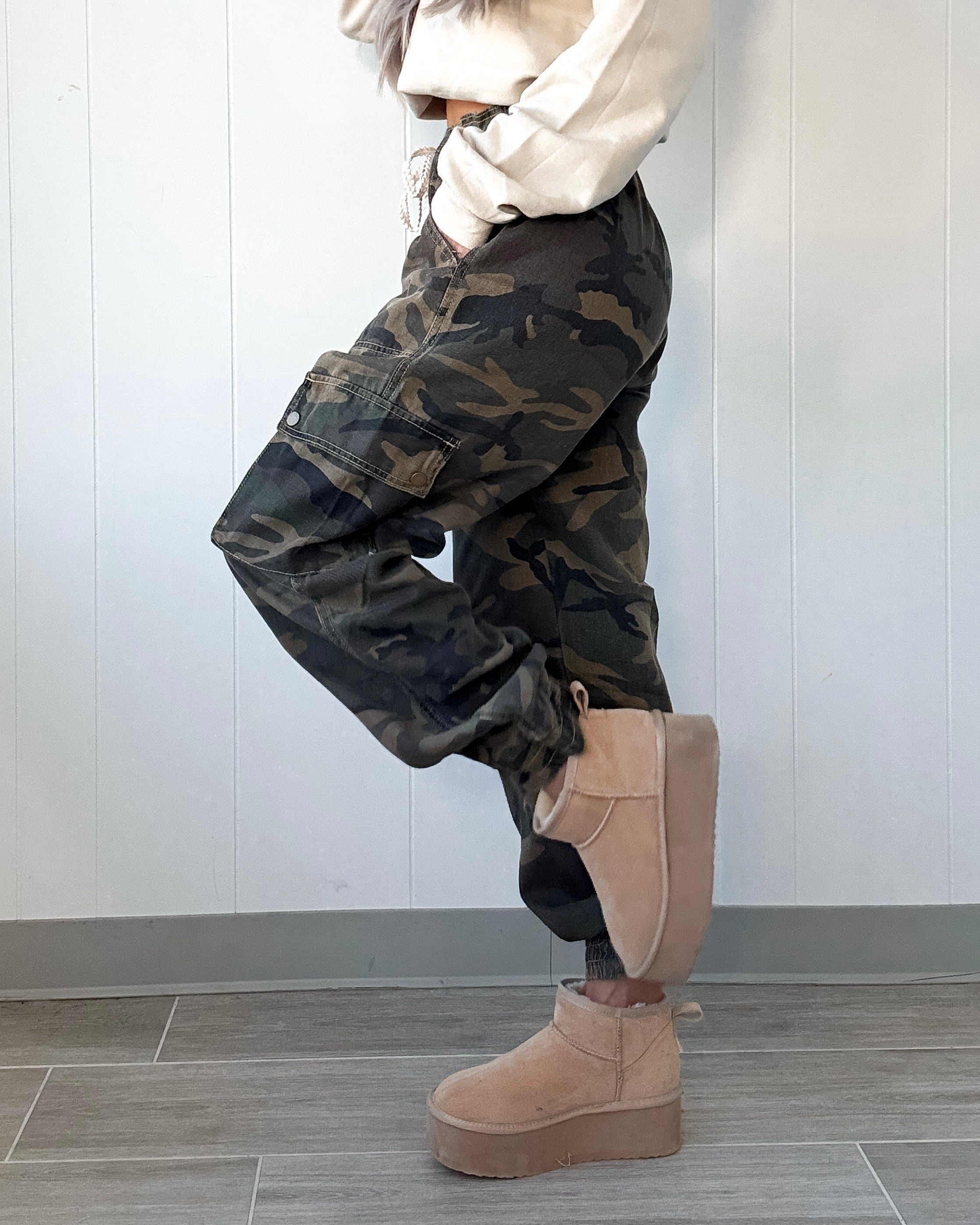 Blake Camo Joggers - Olive