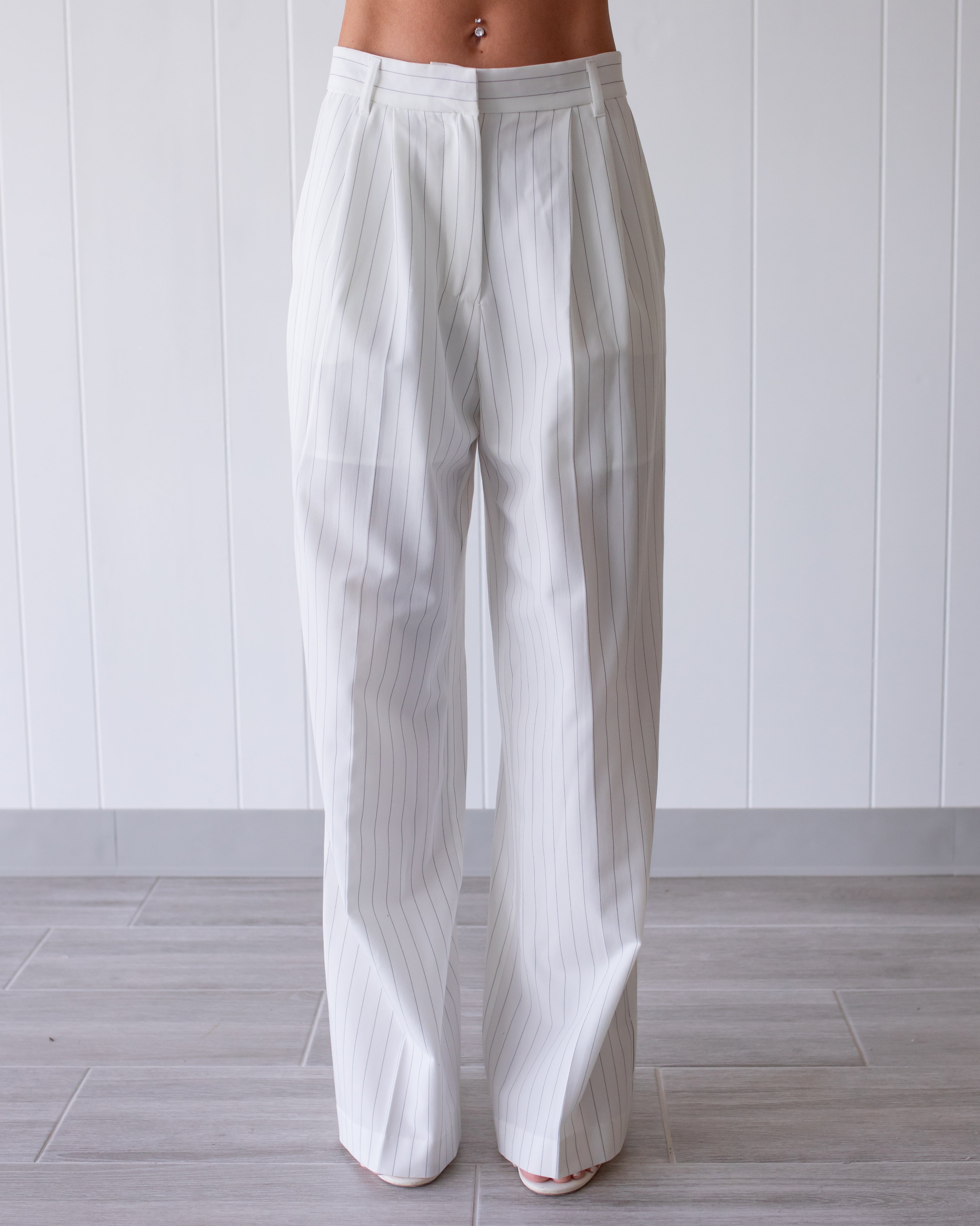 The Empire Pleated Dress Pants - Ivory