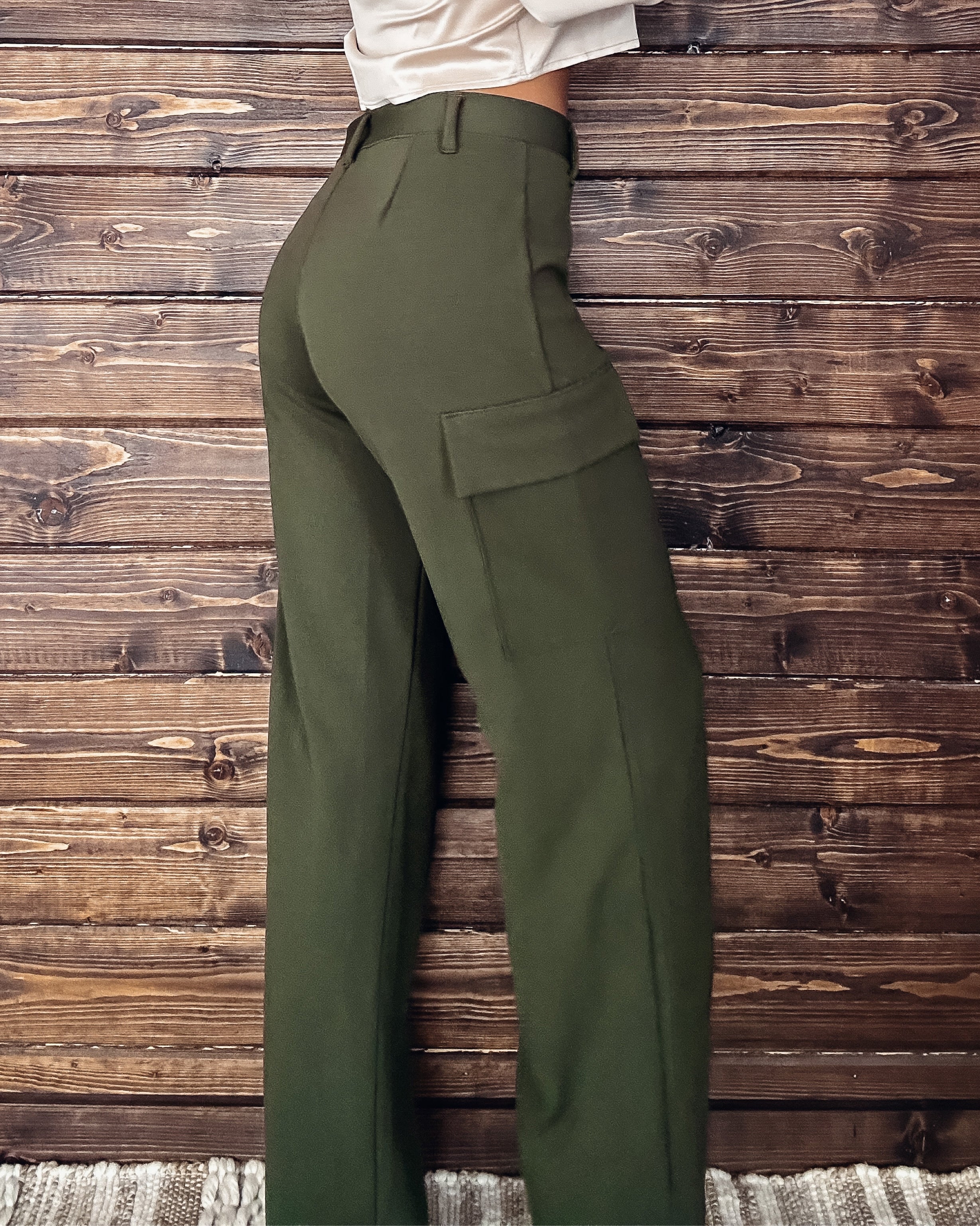 Kayley Cargo Pants- Olive