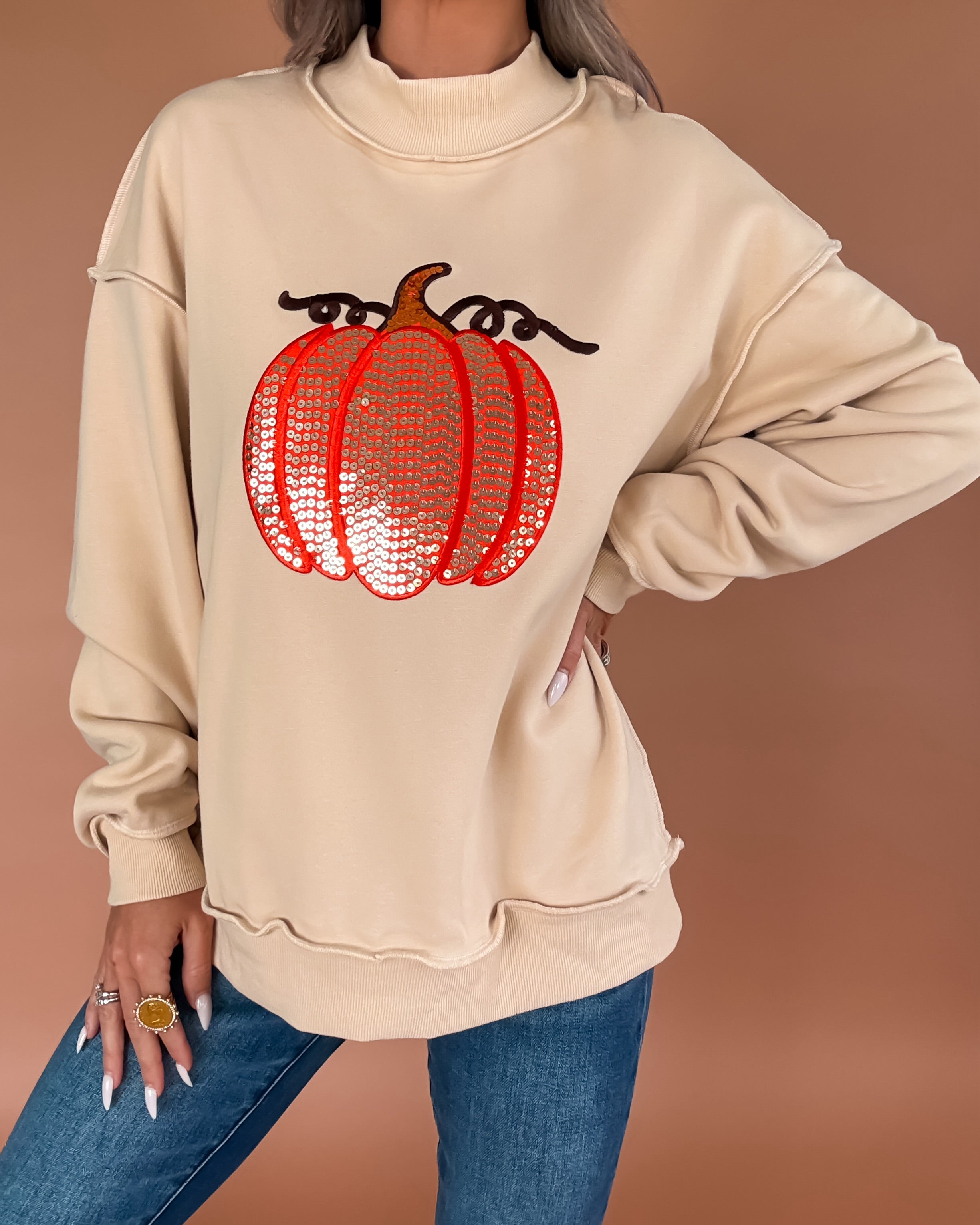Sparkle Season Pumpkin Sweatshirt