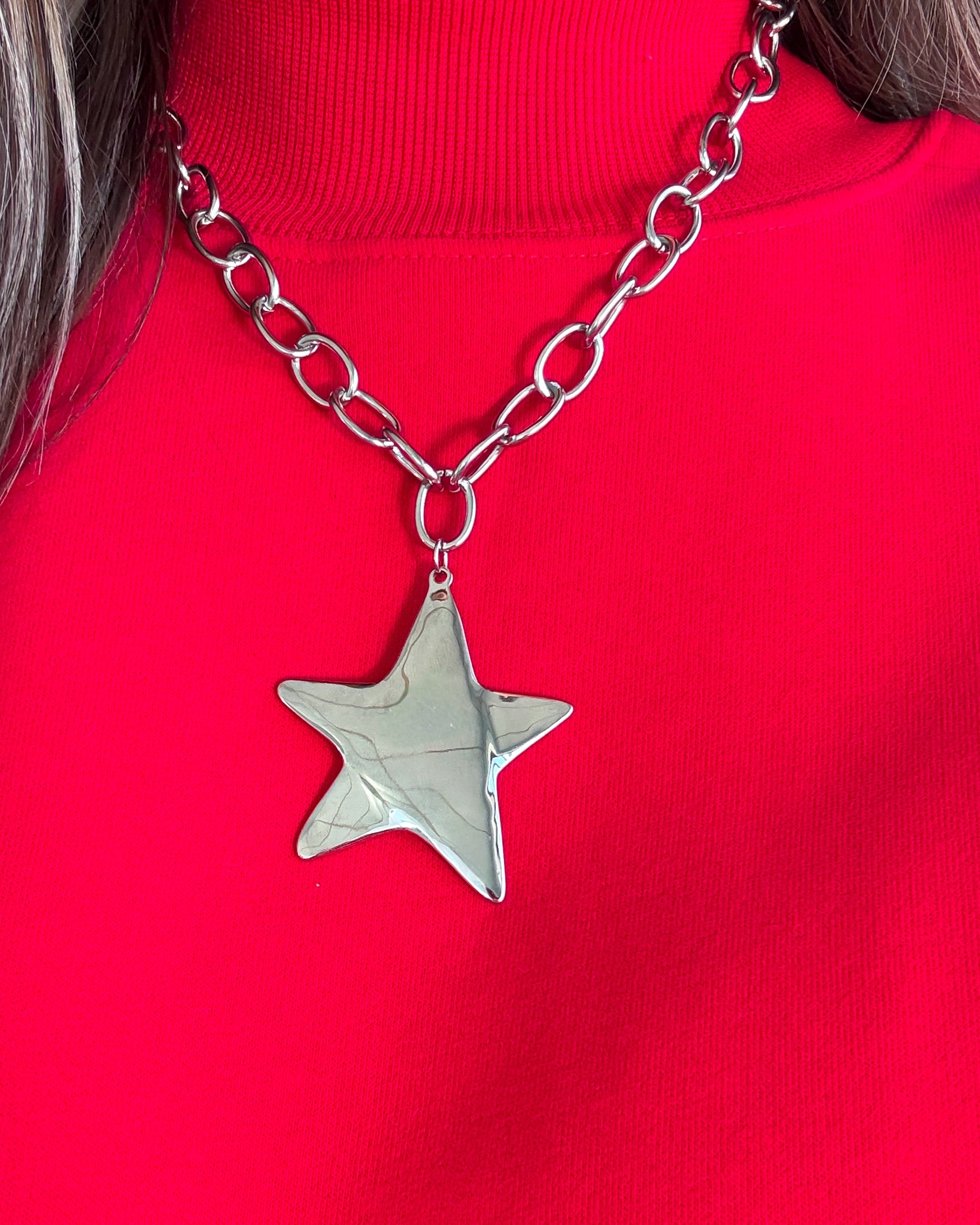 Star Link Necklace - Silver