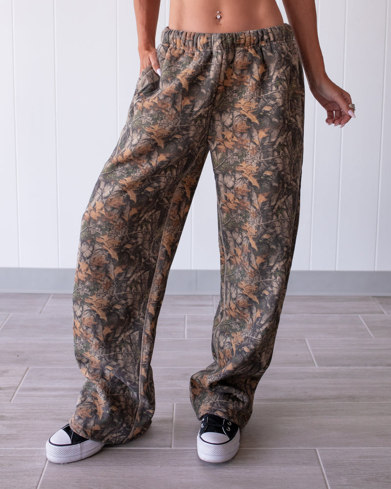 Wild Girl Camo Fleece Sweatpants
