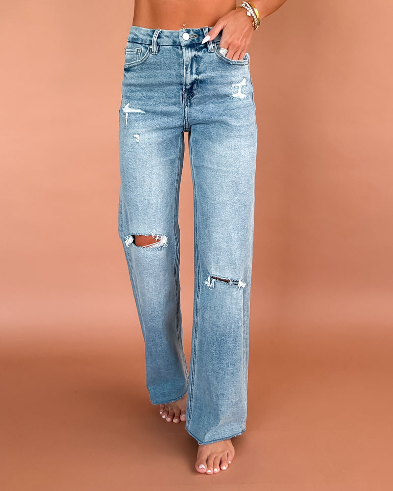 Pixie High Waist Distressed Jeans