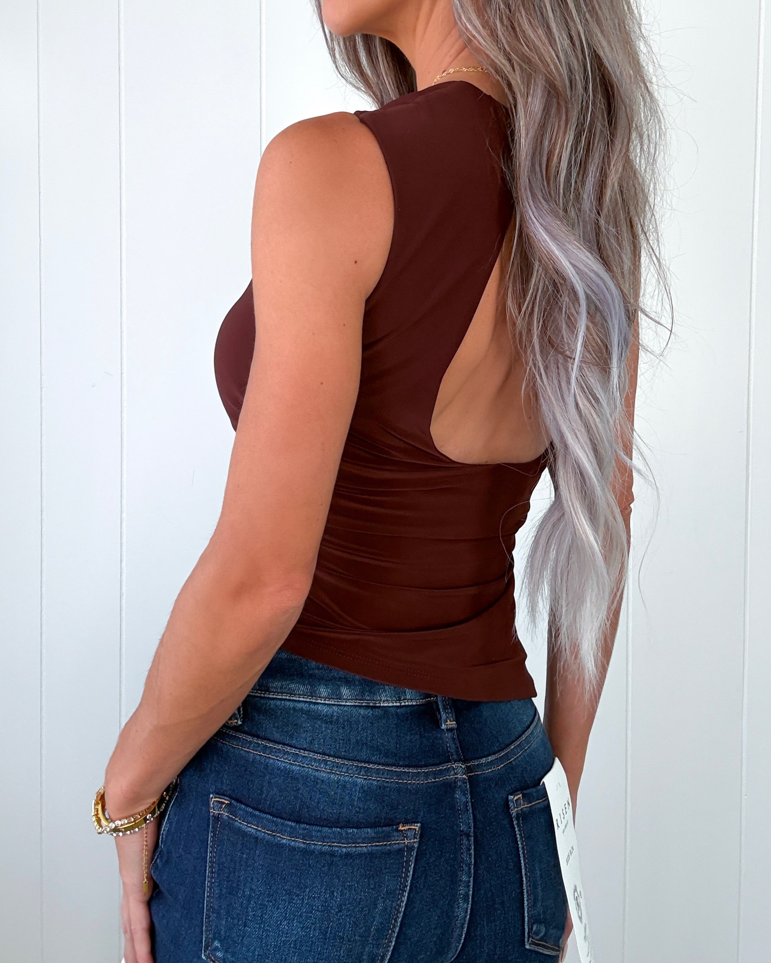 The Twisted Agenda Top - Chocolate