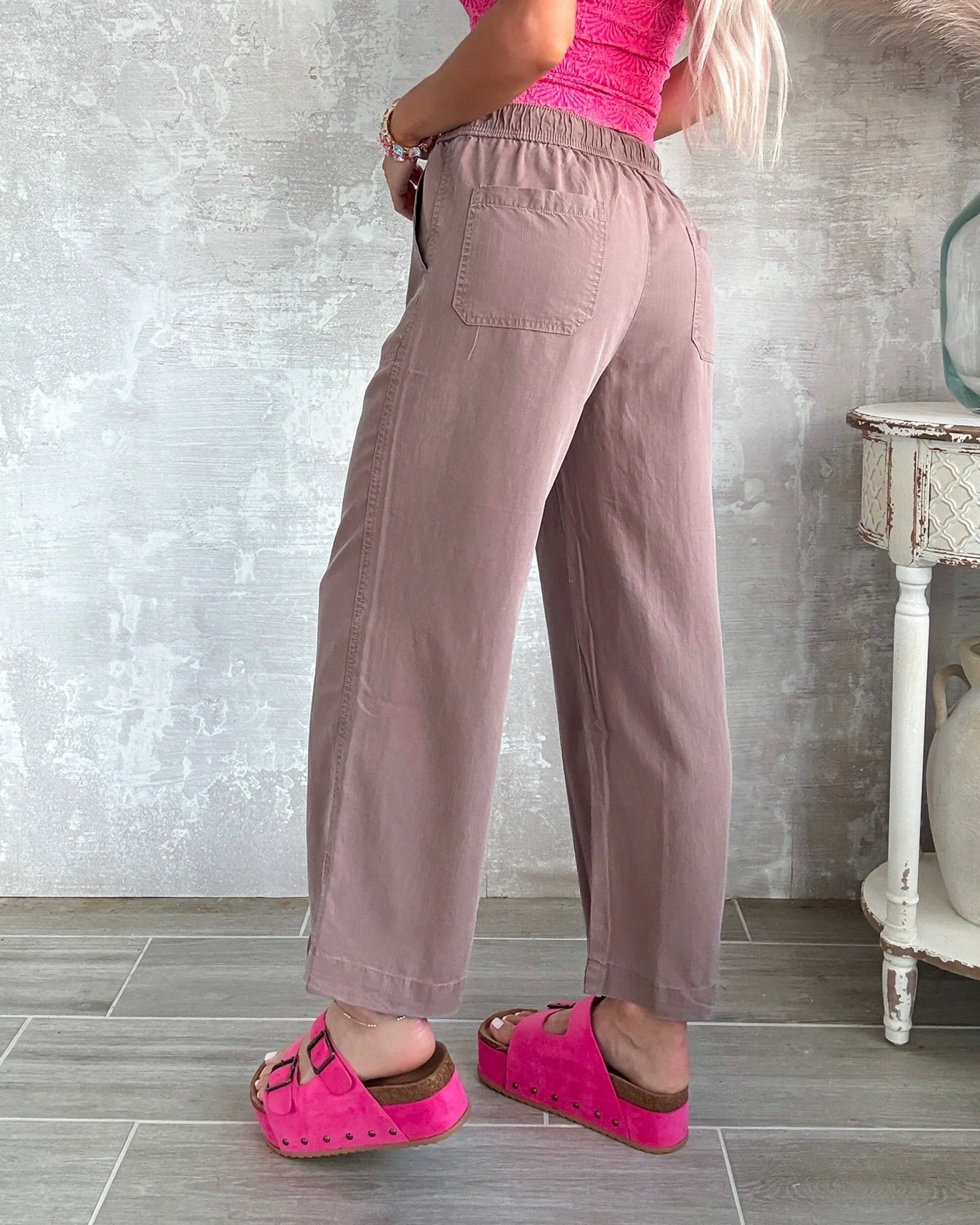 Flow State Wide Leg Pants - Cocoa