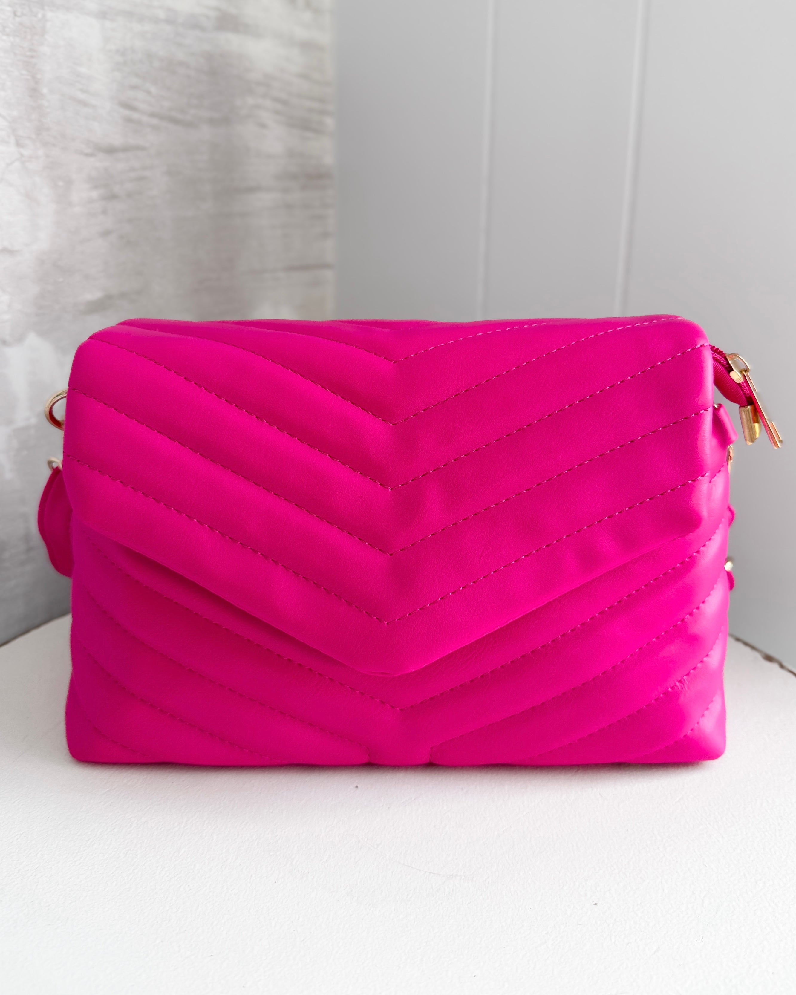 The Glam Duo Purse Set - Fuchsia