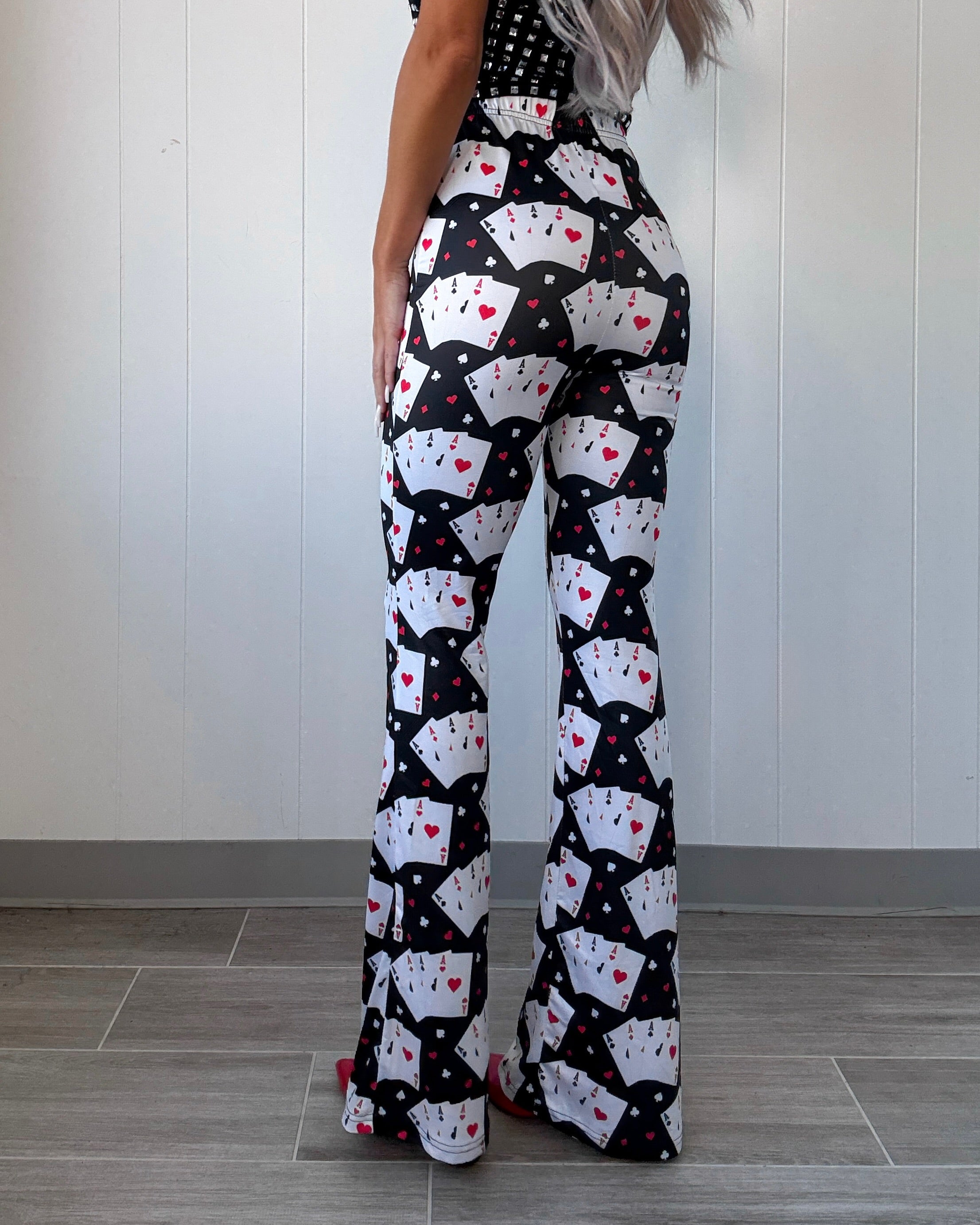 Aces Wild Flare Pants - Black