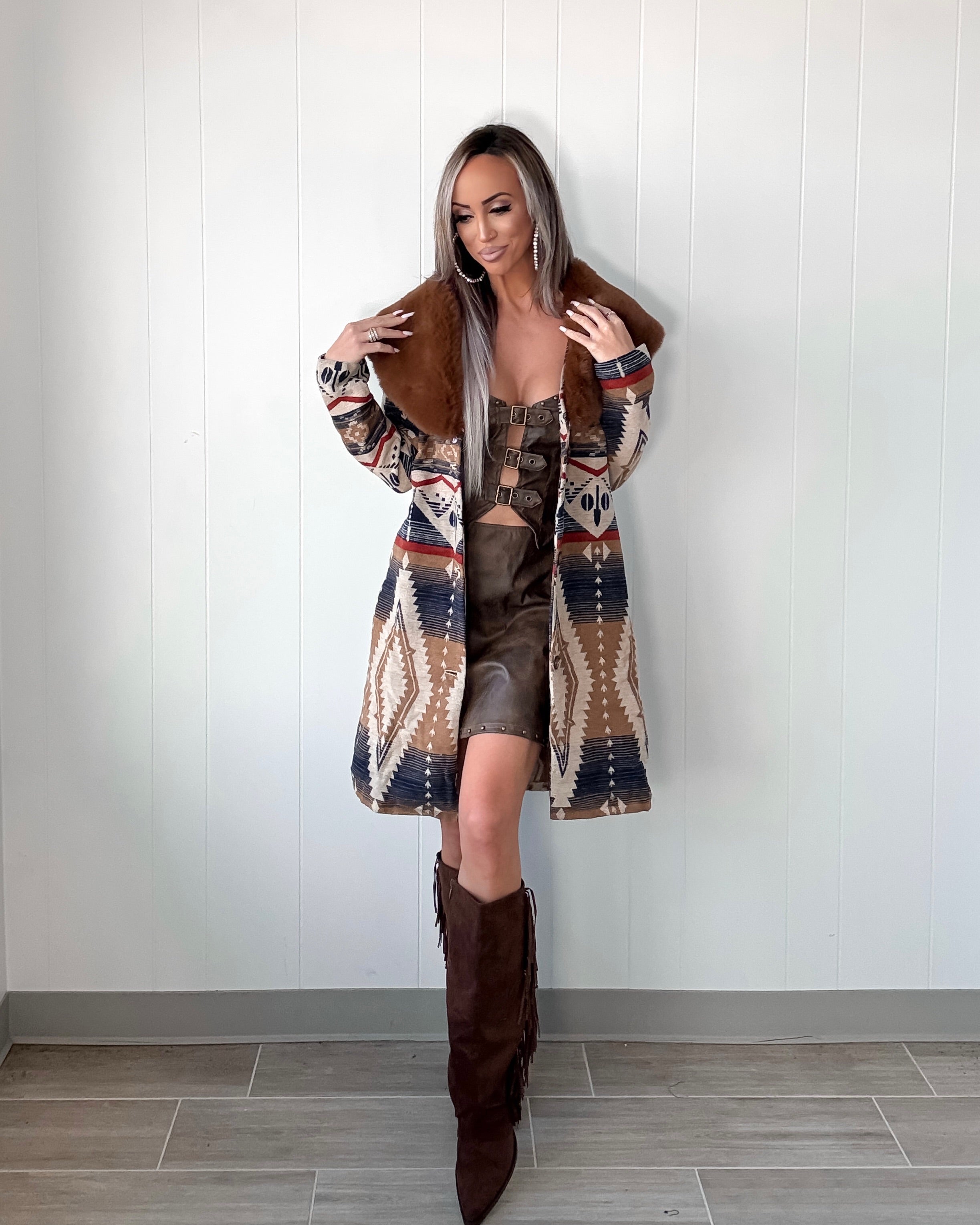 Trailblazer Aztec Jacket - Cream