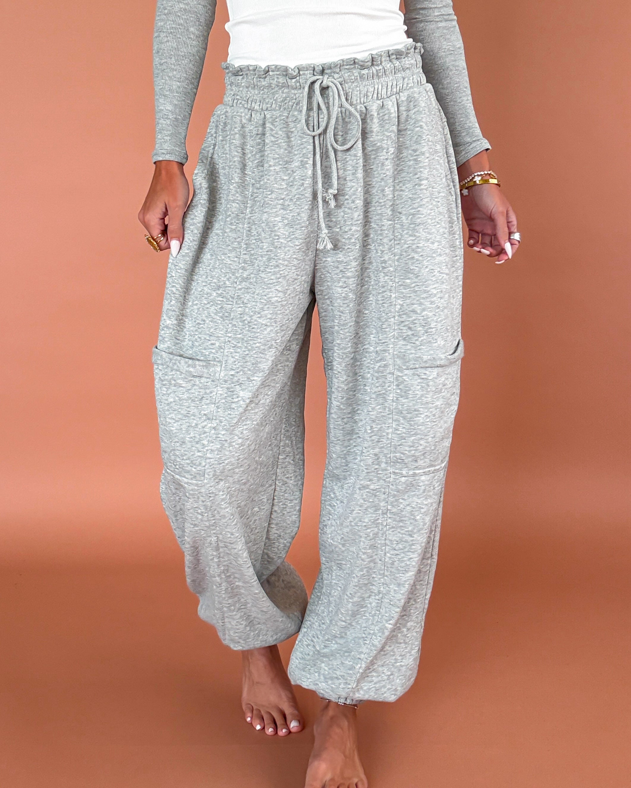 Off Duty Cargo Joggers - Heather Grey