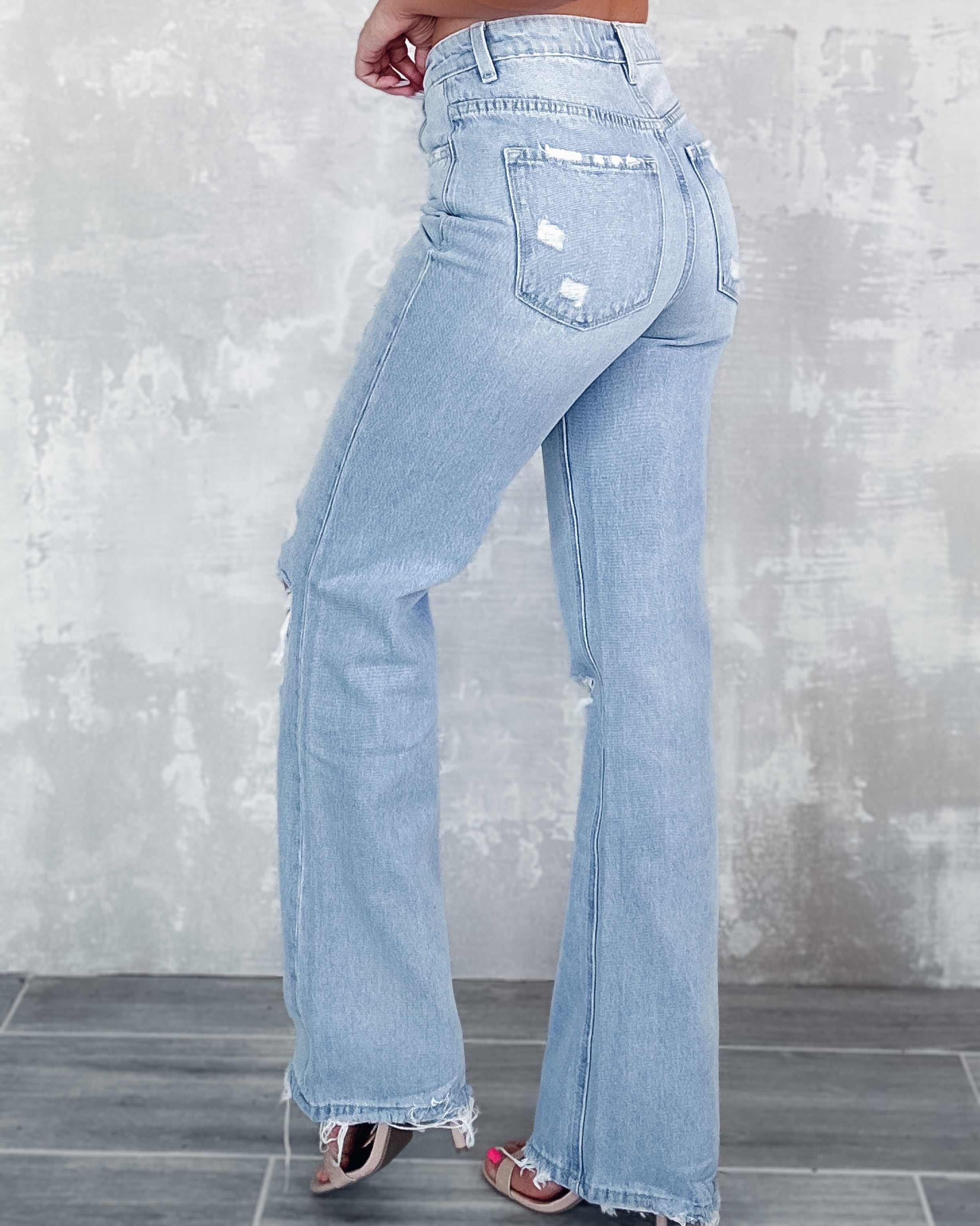 Makayla 90's Wide Leg Flare Jean