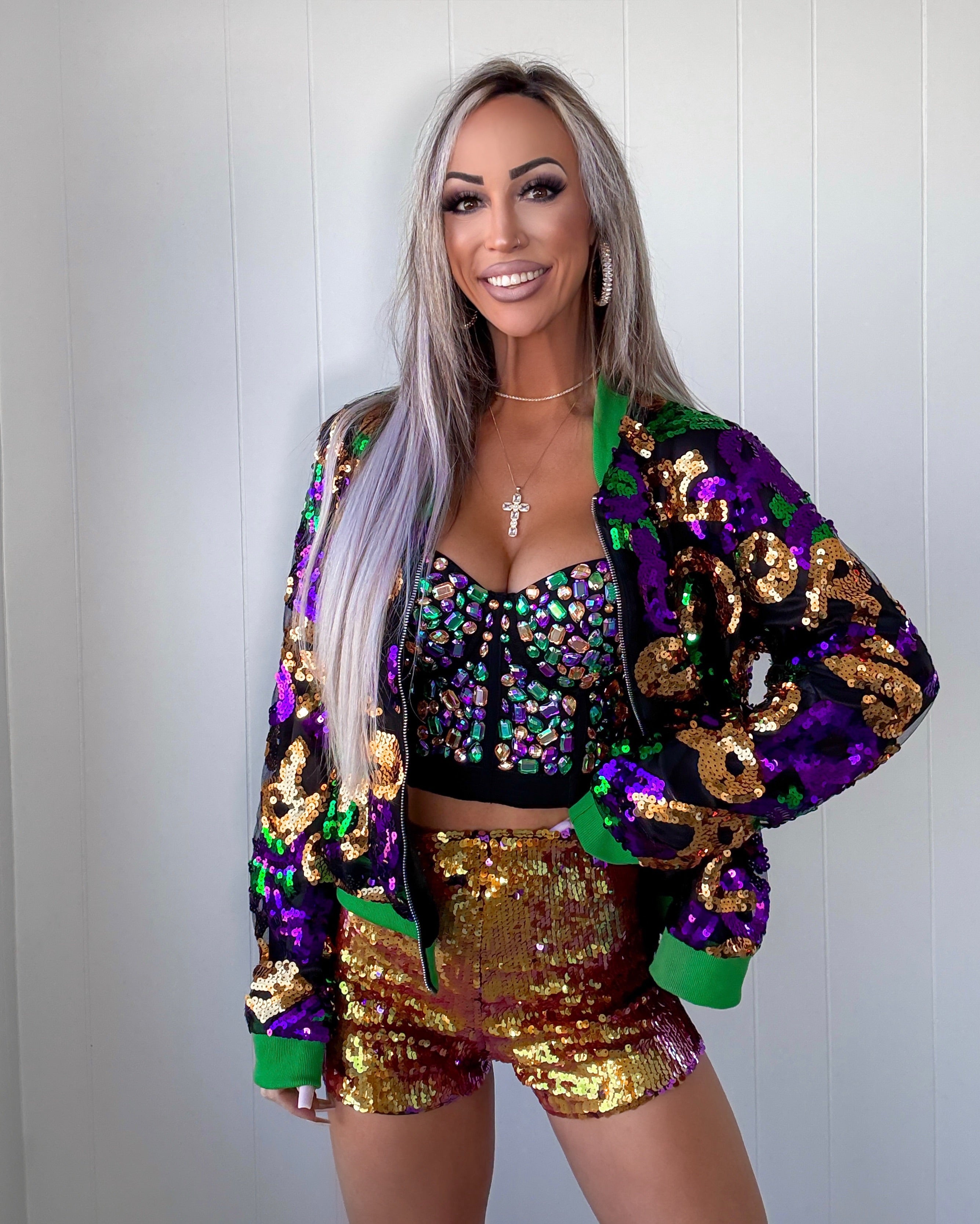 Moonlight on Bourbon Sequin Jacket