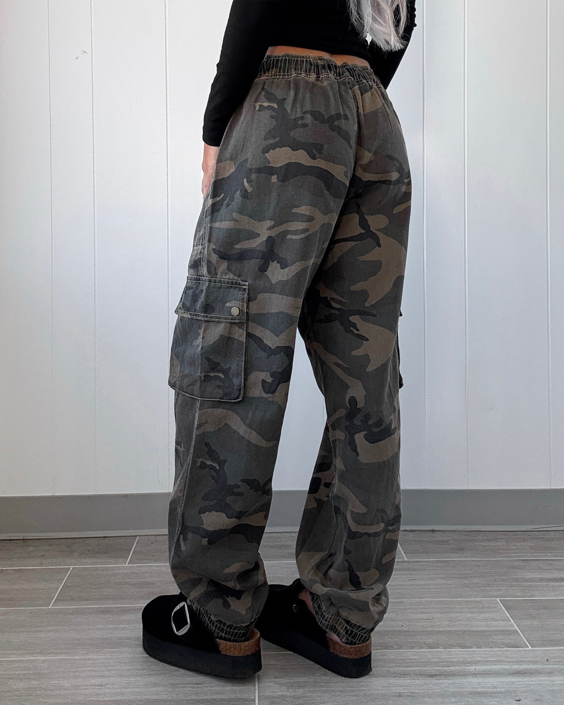 Blake Camo Joggers - Olive
