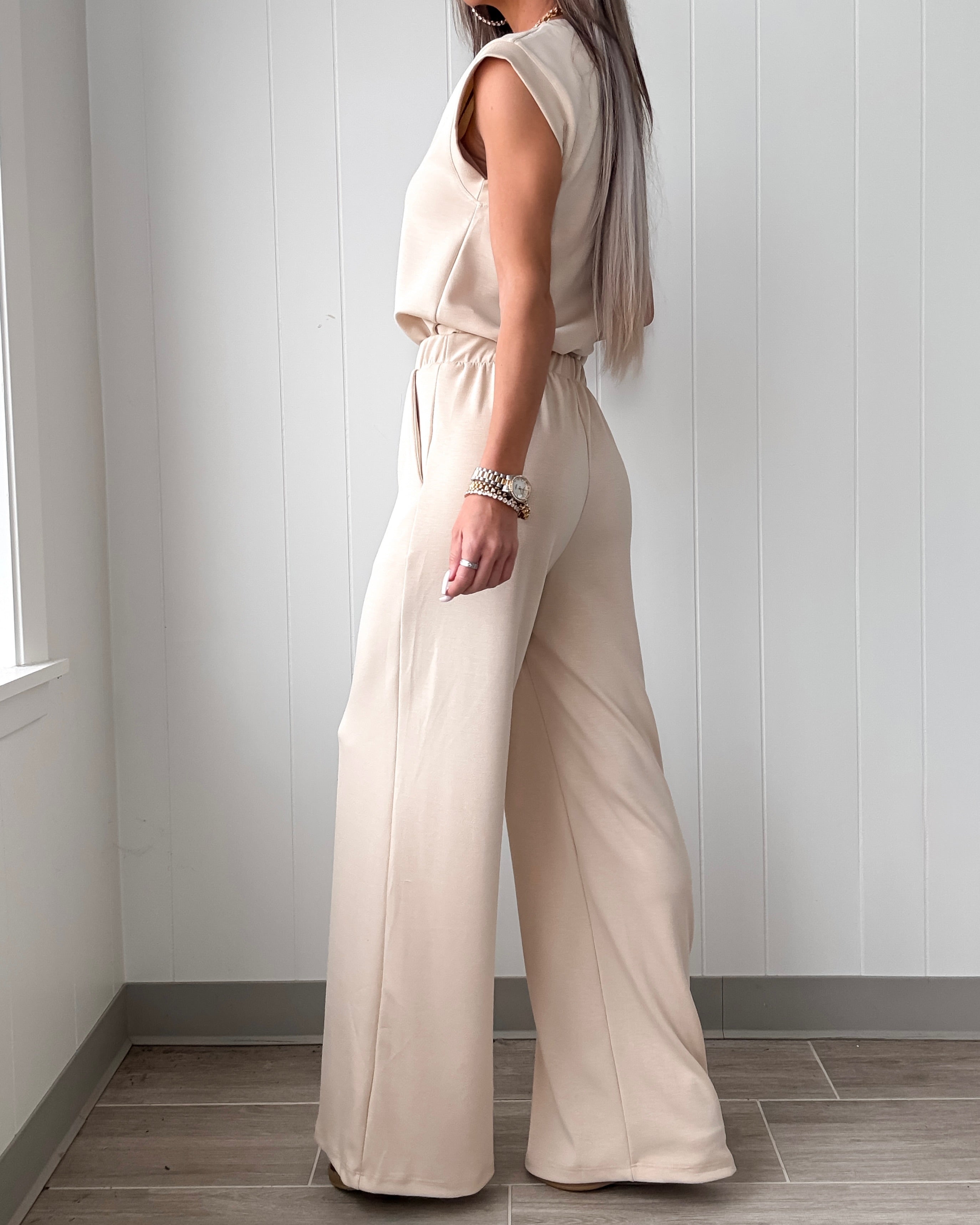 Camille Comfort Pants - Beige