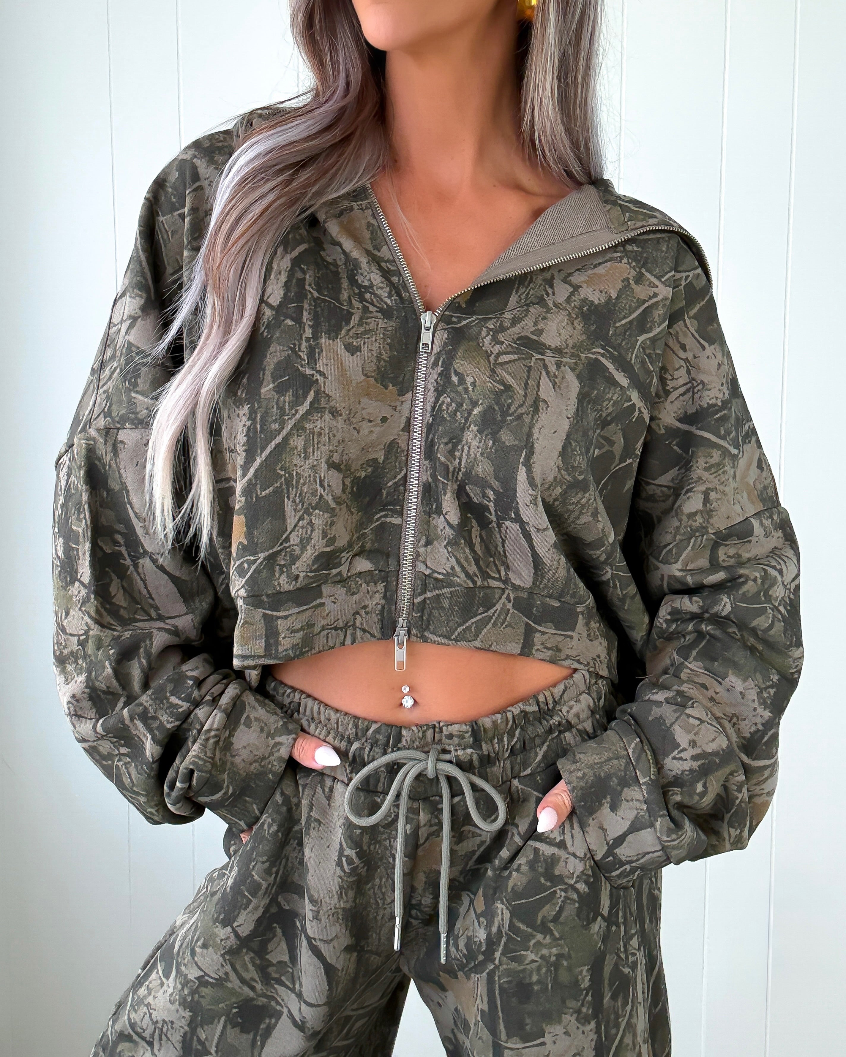 Undercover Olive Zip-Up - Camo