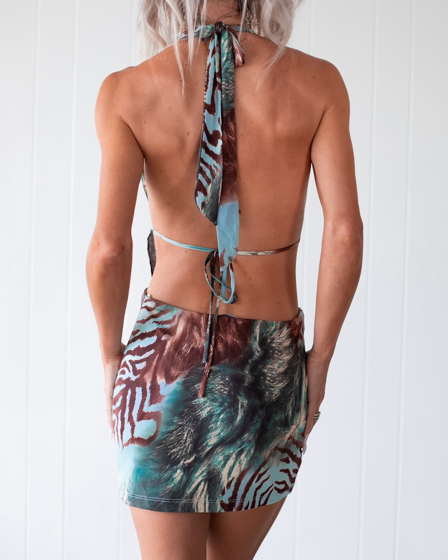 Aqua Shores Mini Dress