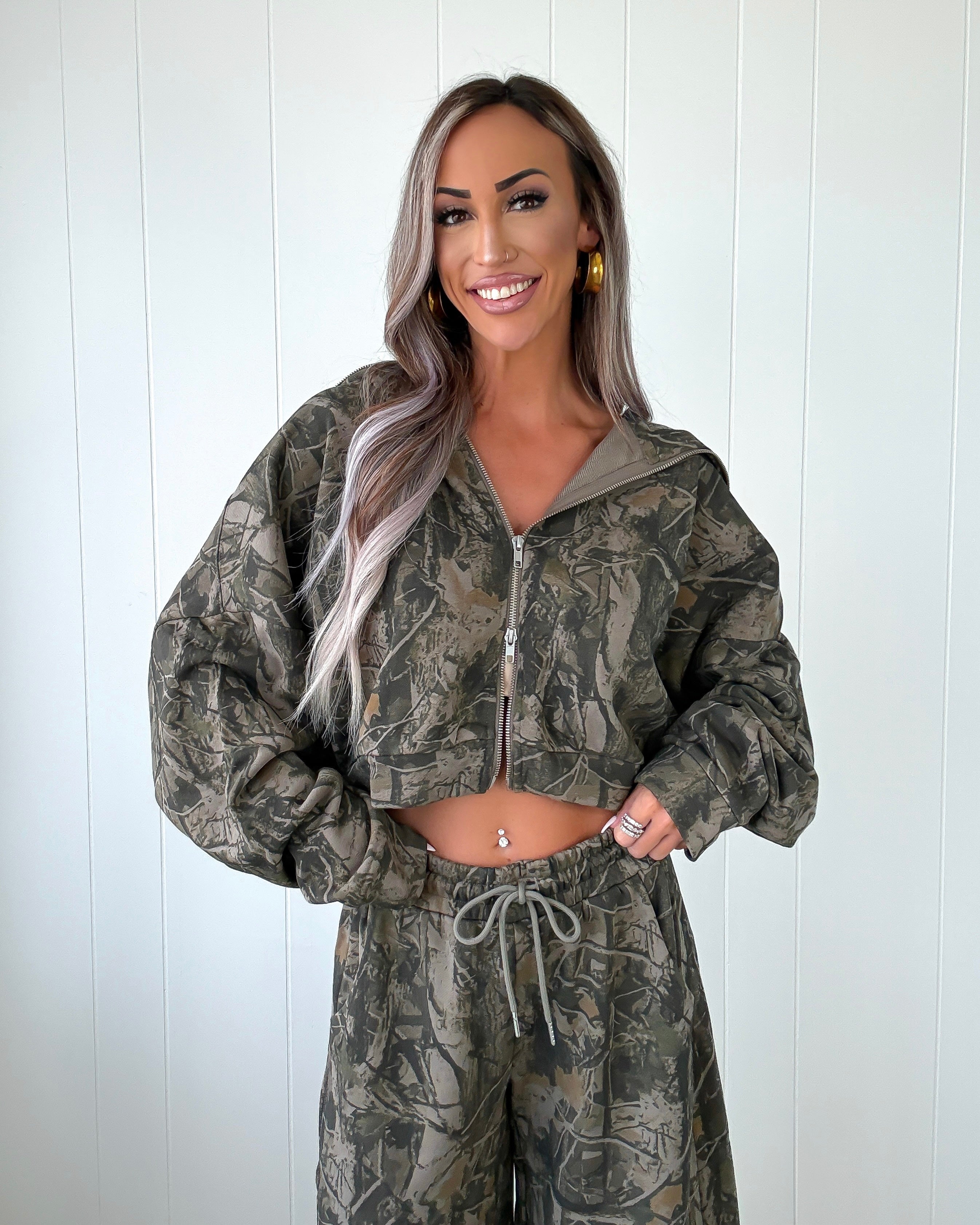 Undercover Olive Zip-Up - Camo