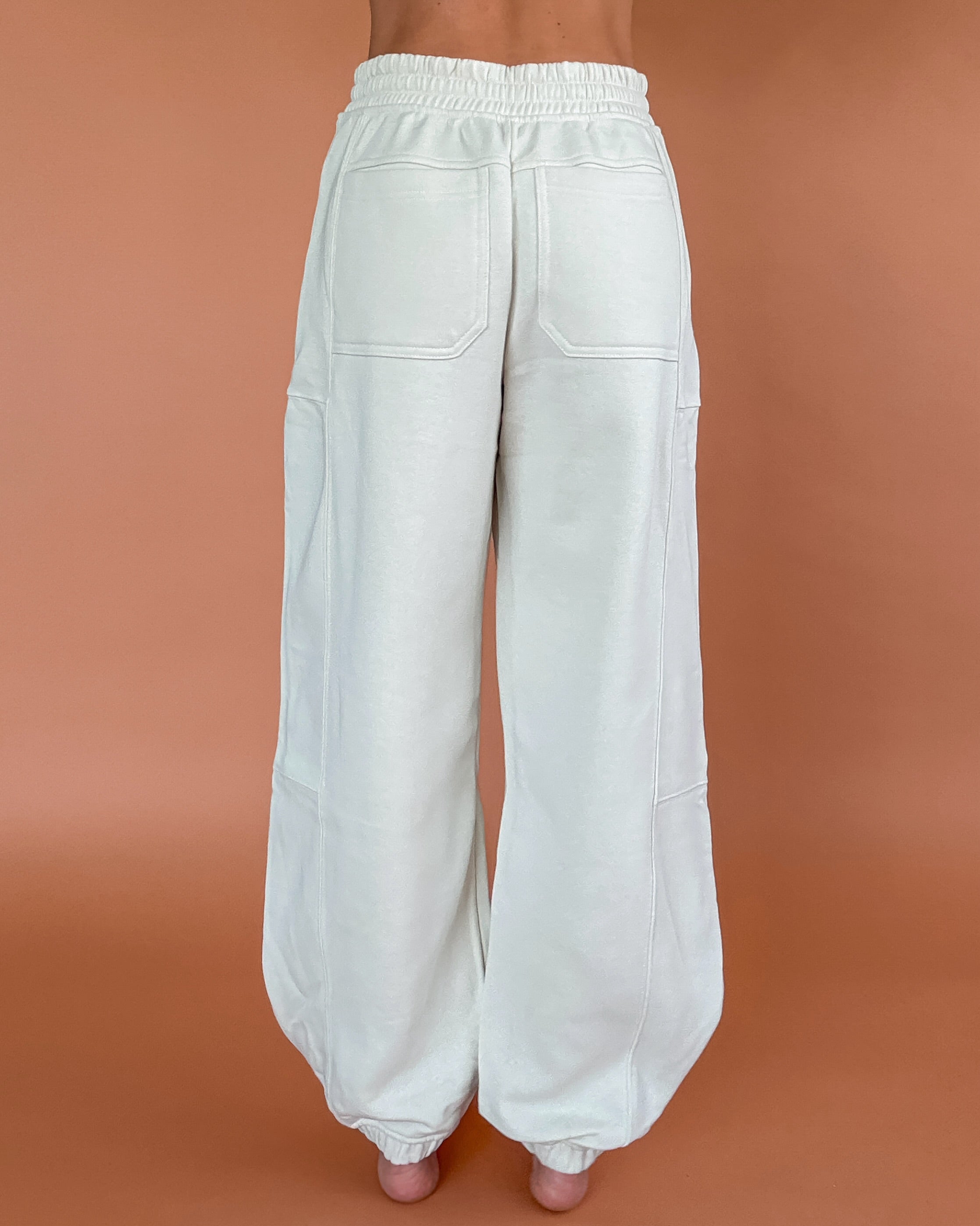 Ivory Sweetheart Fleece Joggers