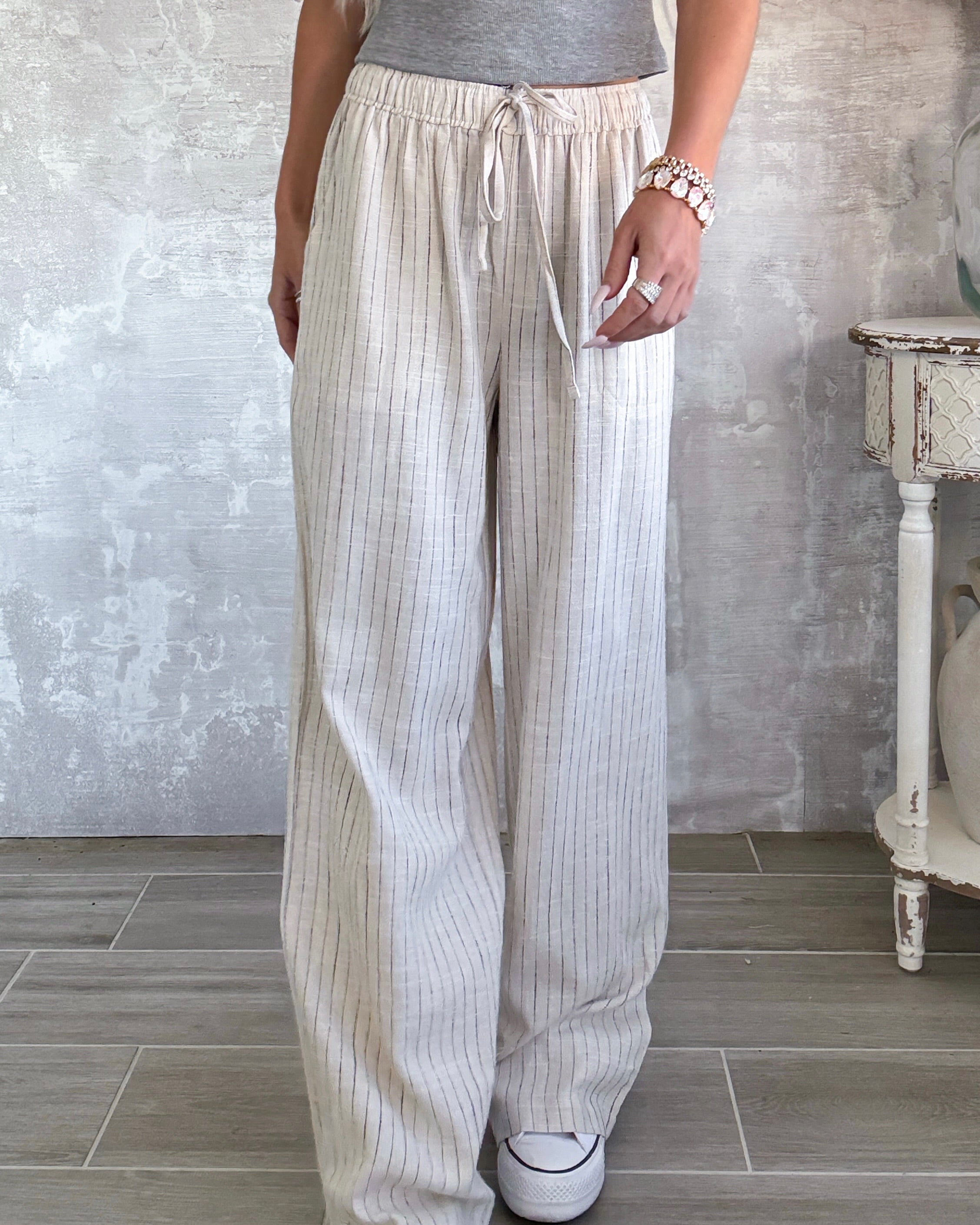 Thread & Tide Striped Wide Leg Pants