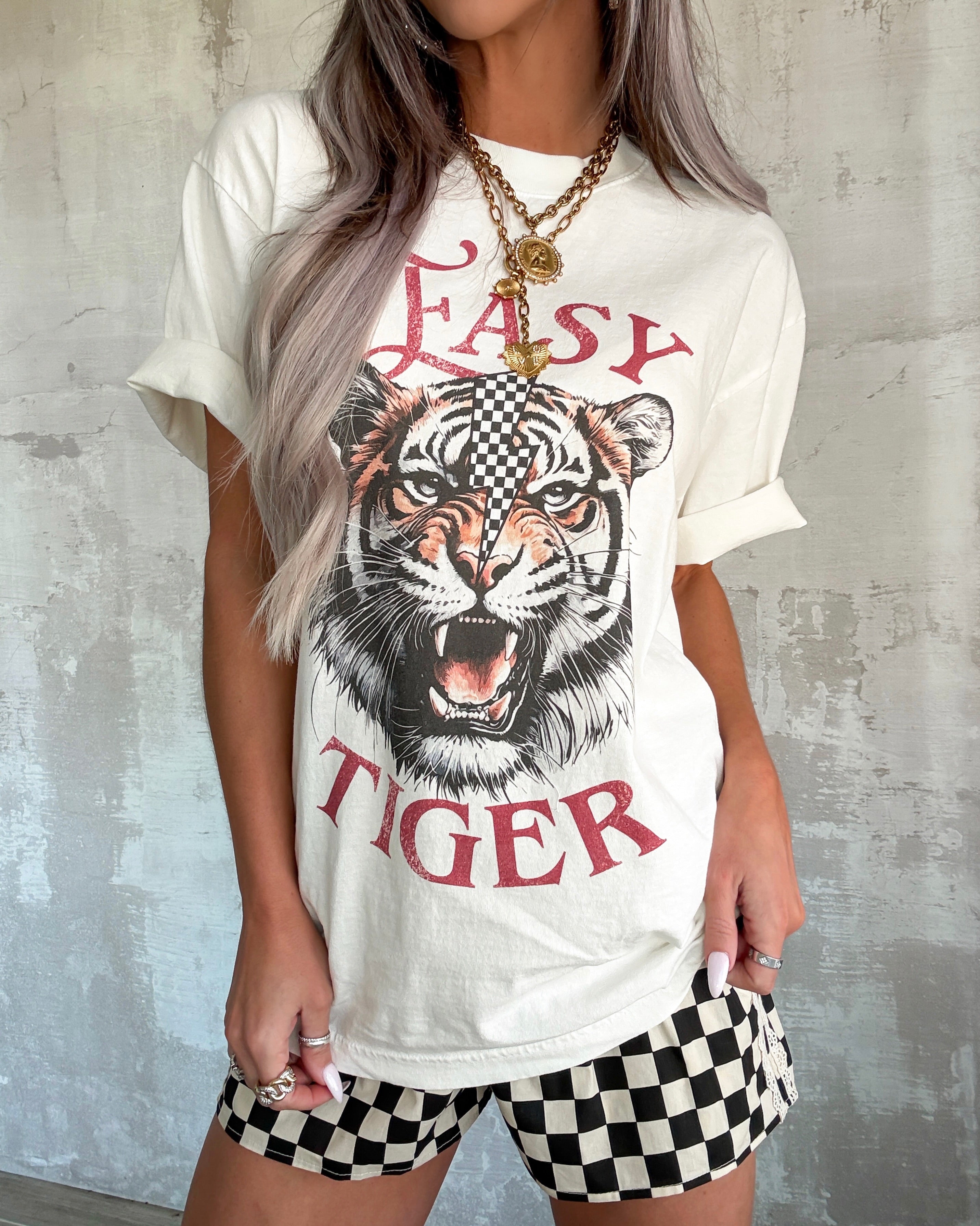 Easy Tiger Graphic Tee - Off White