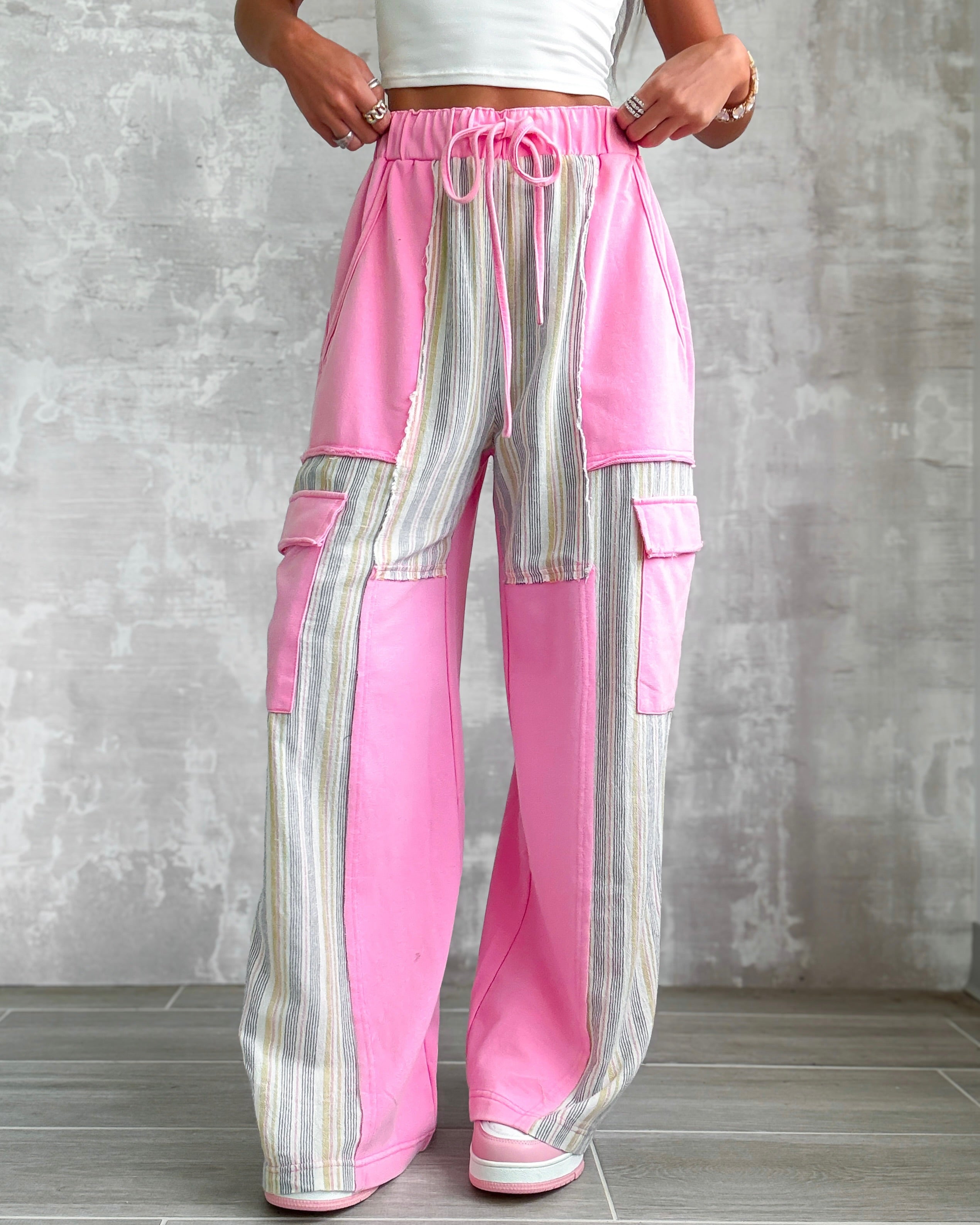 Soft Days Cargo Pants - Washed Pink